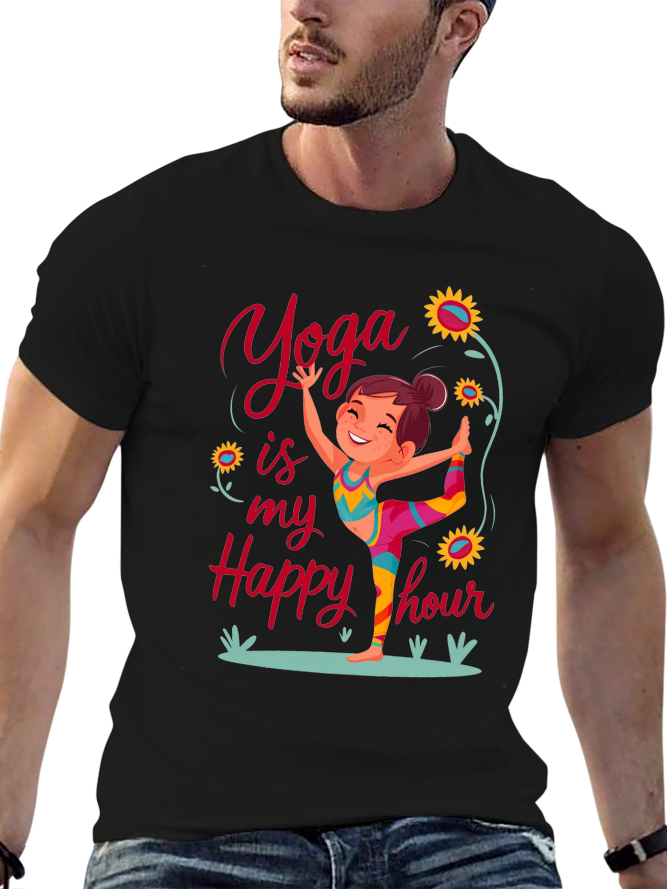 Yoga Happy Hour Graphic Tee