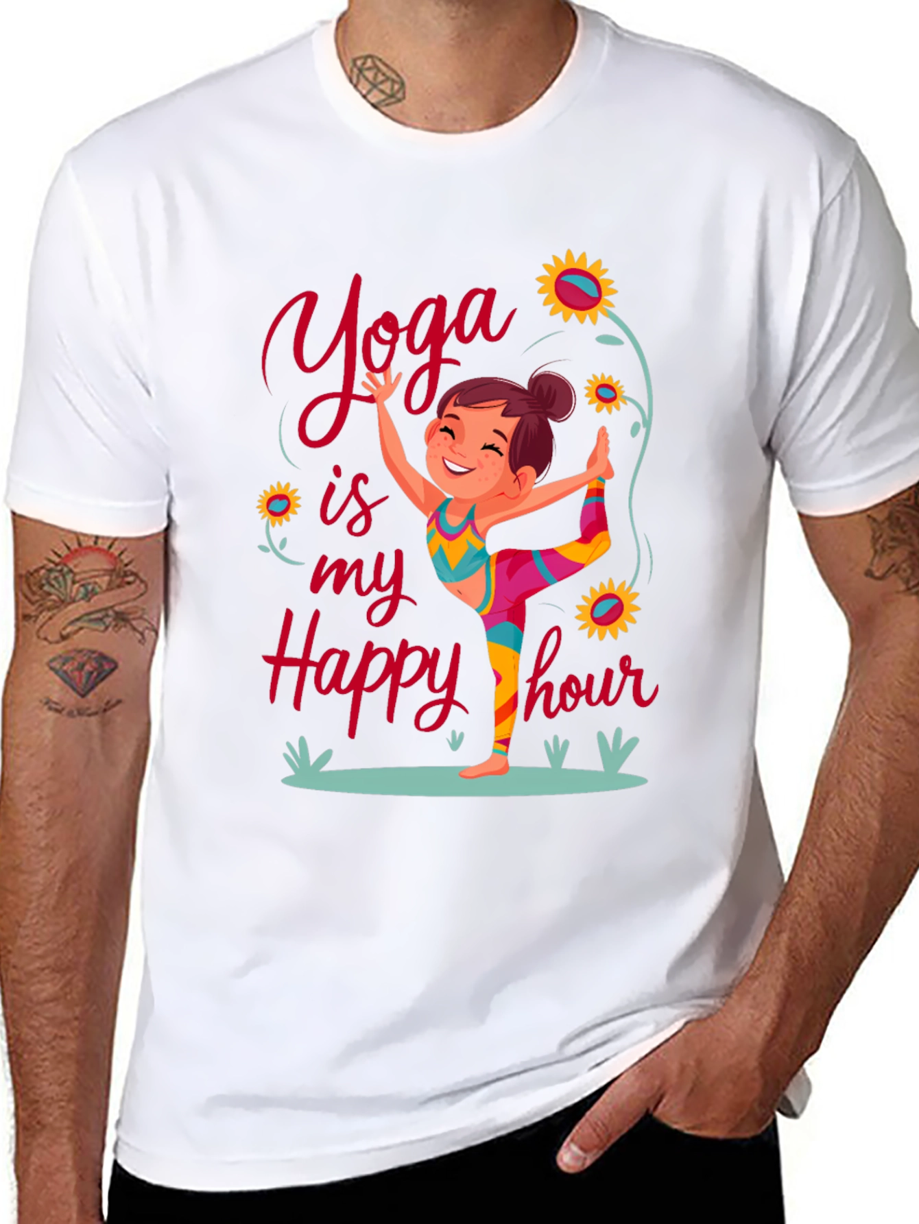 Yoga Happy Hour Graphic Tee
