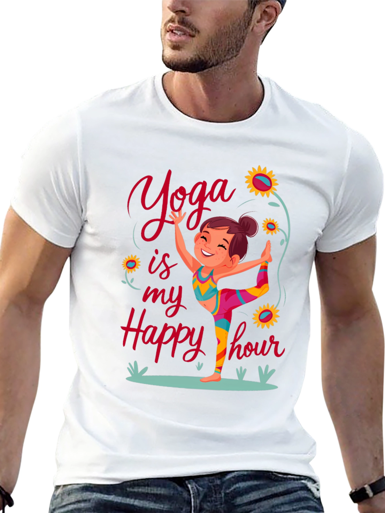 Yoga Happy Hour Graphic Tee