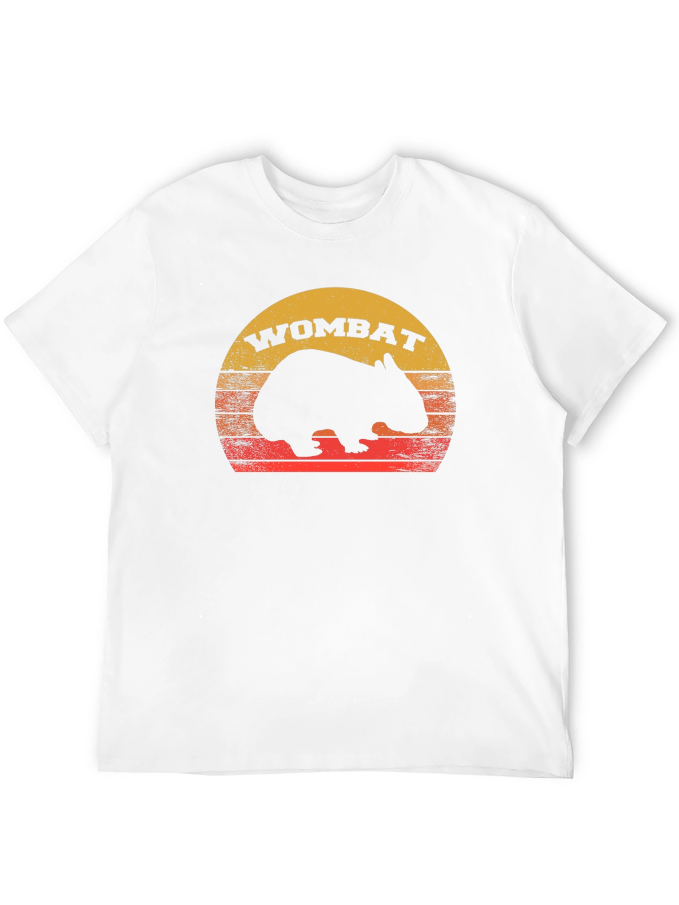 Retro Wombat Sunset T-Shirt