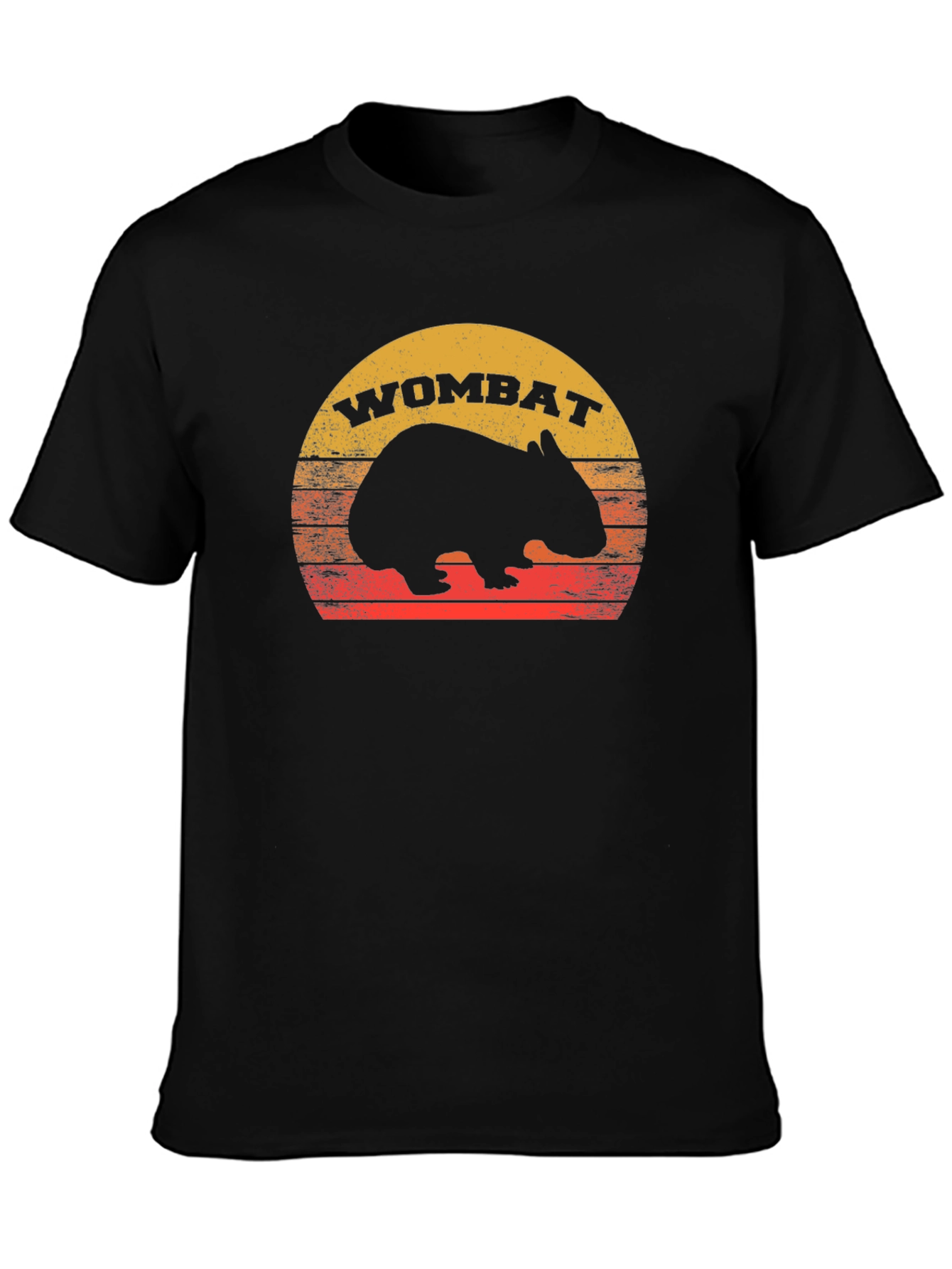 Retro Wombat Sunset T-Shirt