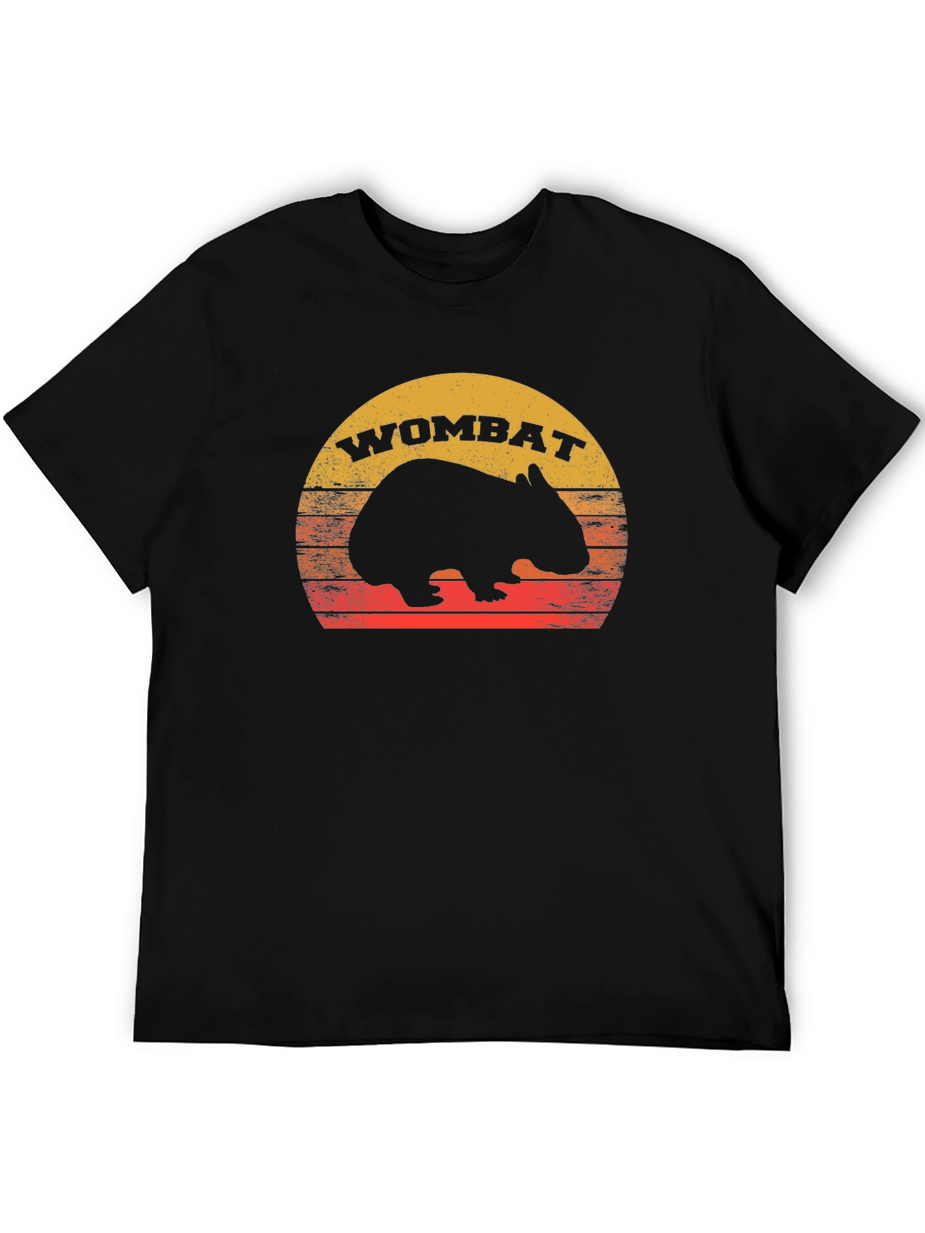 Retro Wombat Sunset T-Shirt
