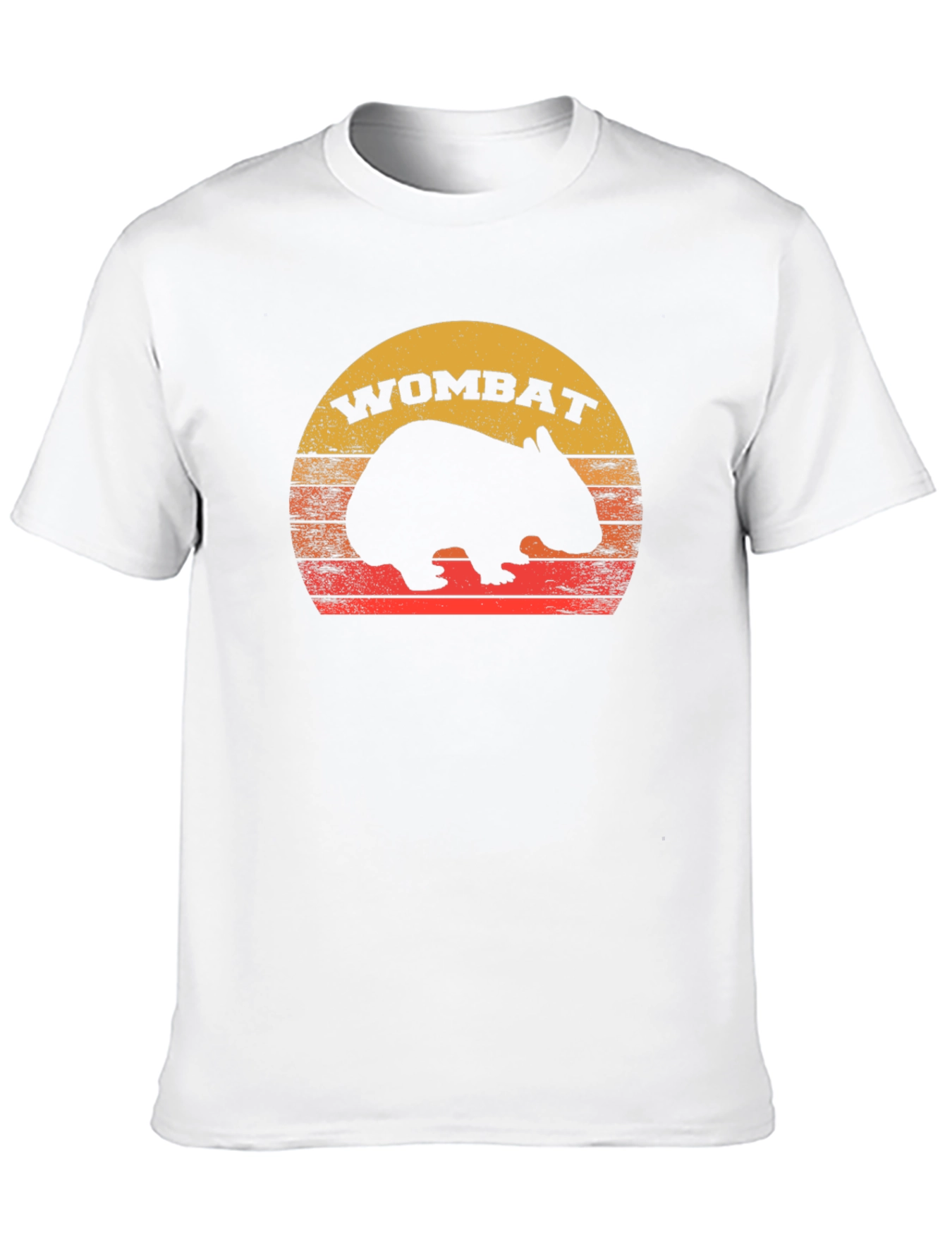 Retro Wombat Sunset T-Shirt