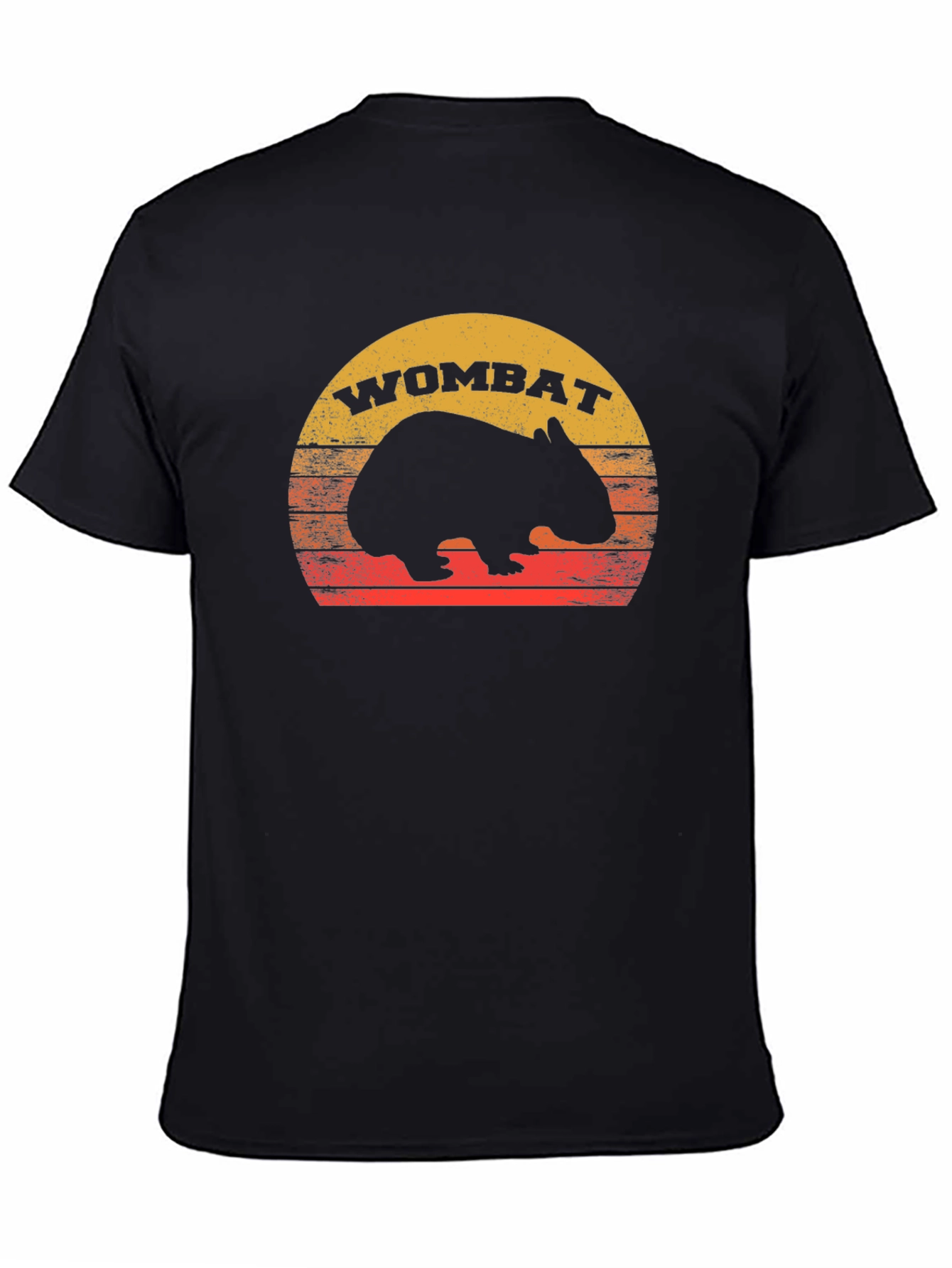 Retro Wombat Sunset T-Shirt