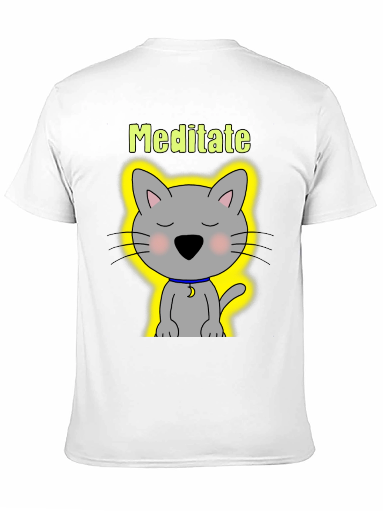Meditate Cat T-Shirt - Zen Kitten Tee