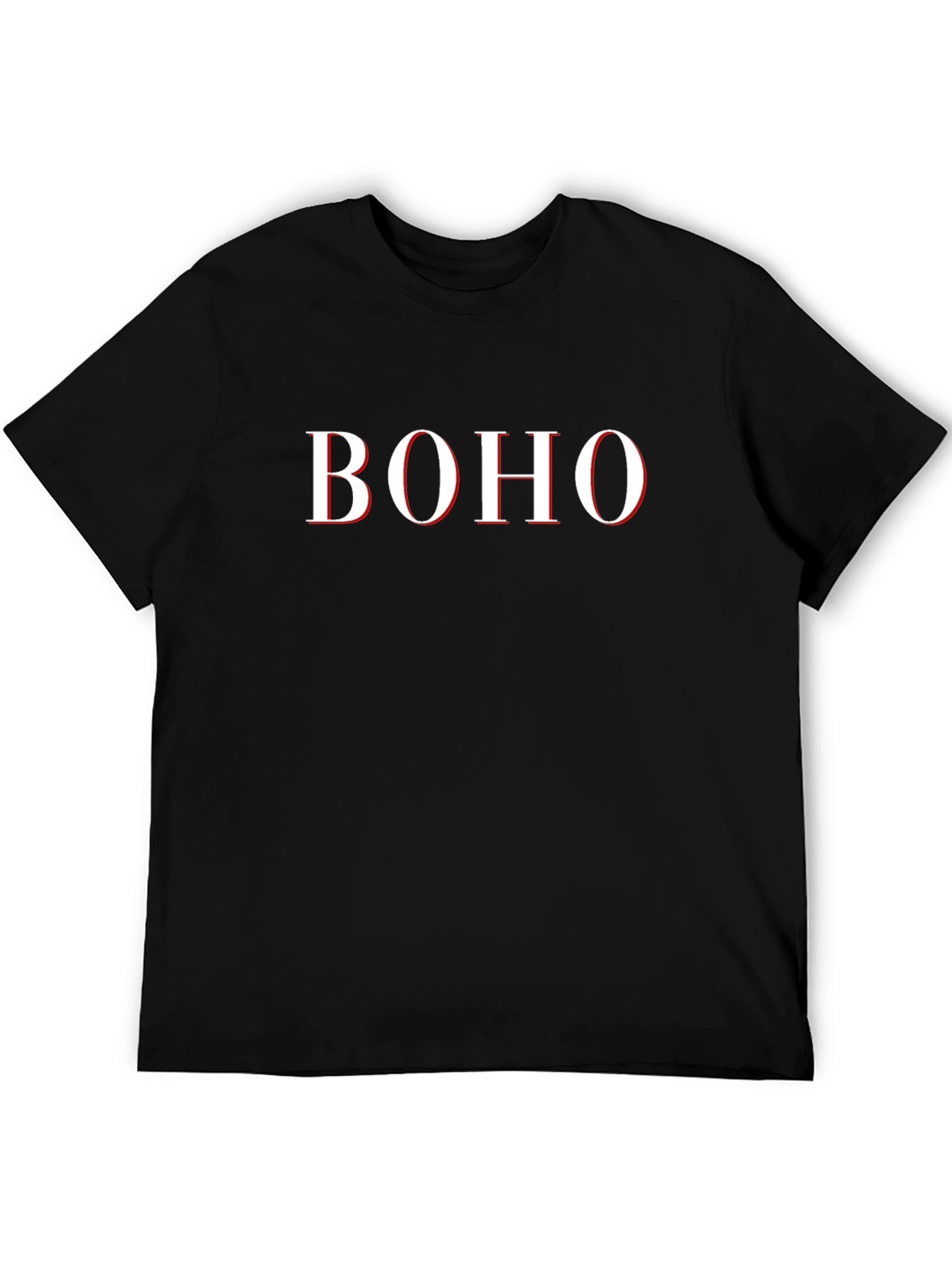 Boho Graphic Tee - Black Casual T-Shirt