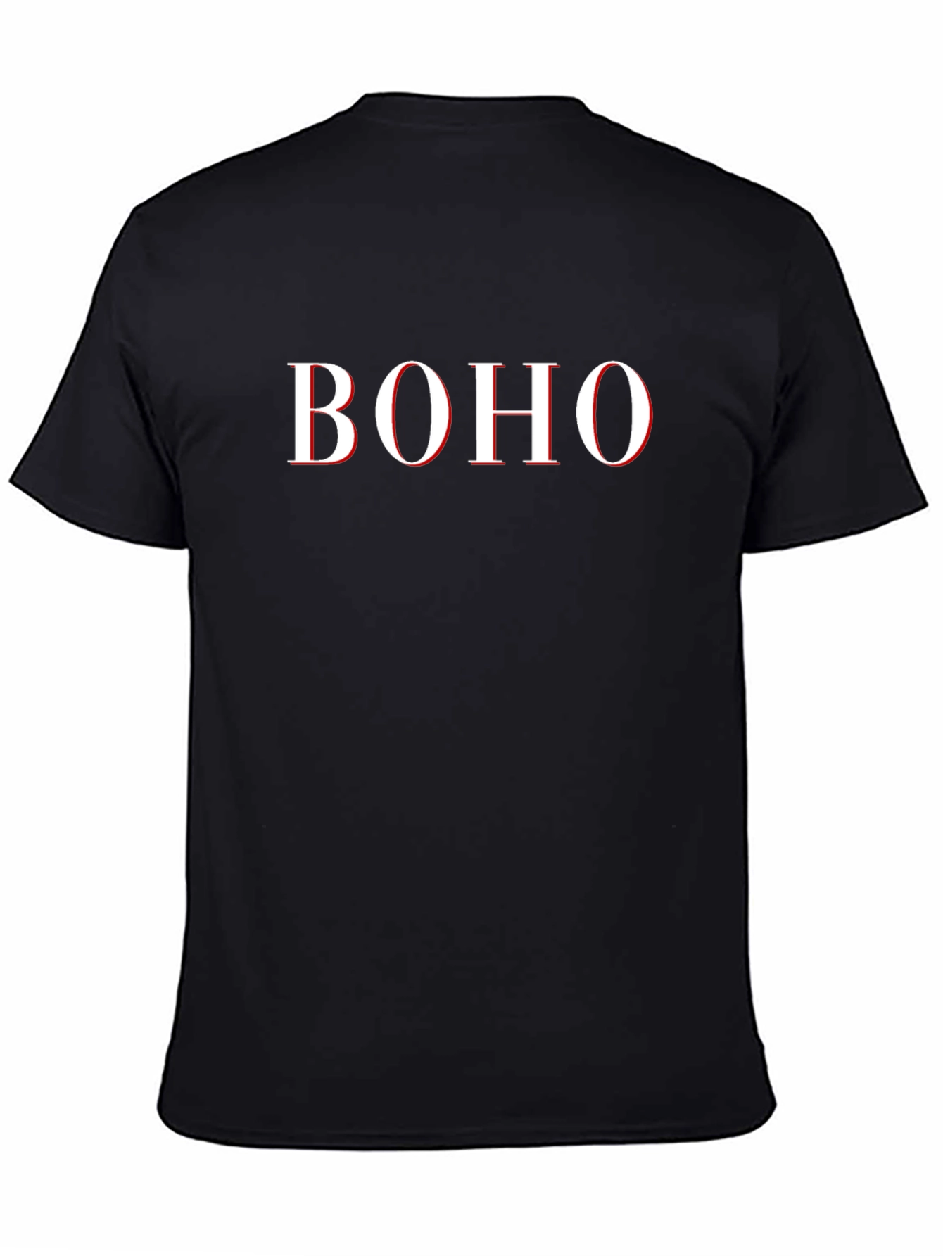 Boho Graphic Tee - Black Casual T-Shirt