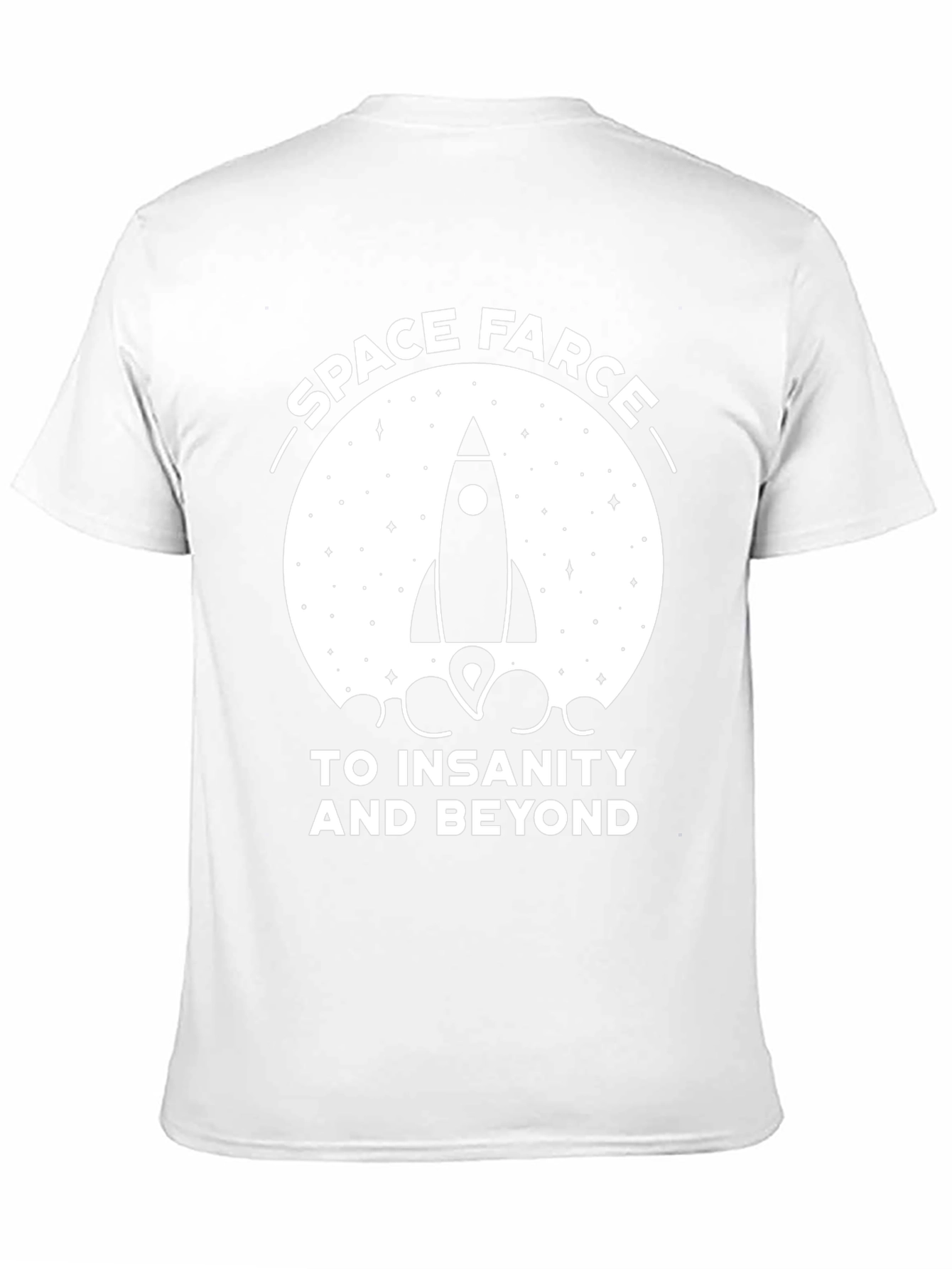 Space Farce Rocket T-Shirt - Insanity & Beyond