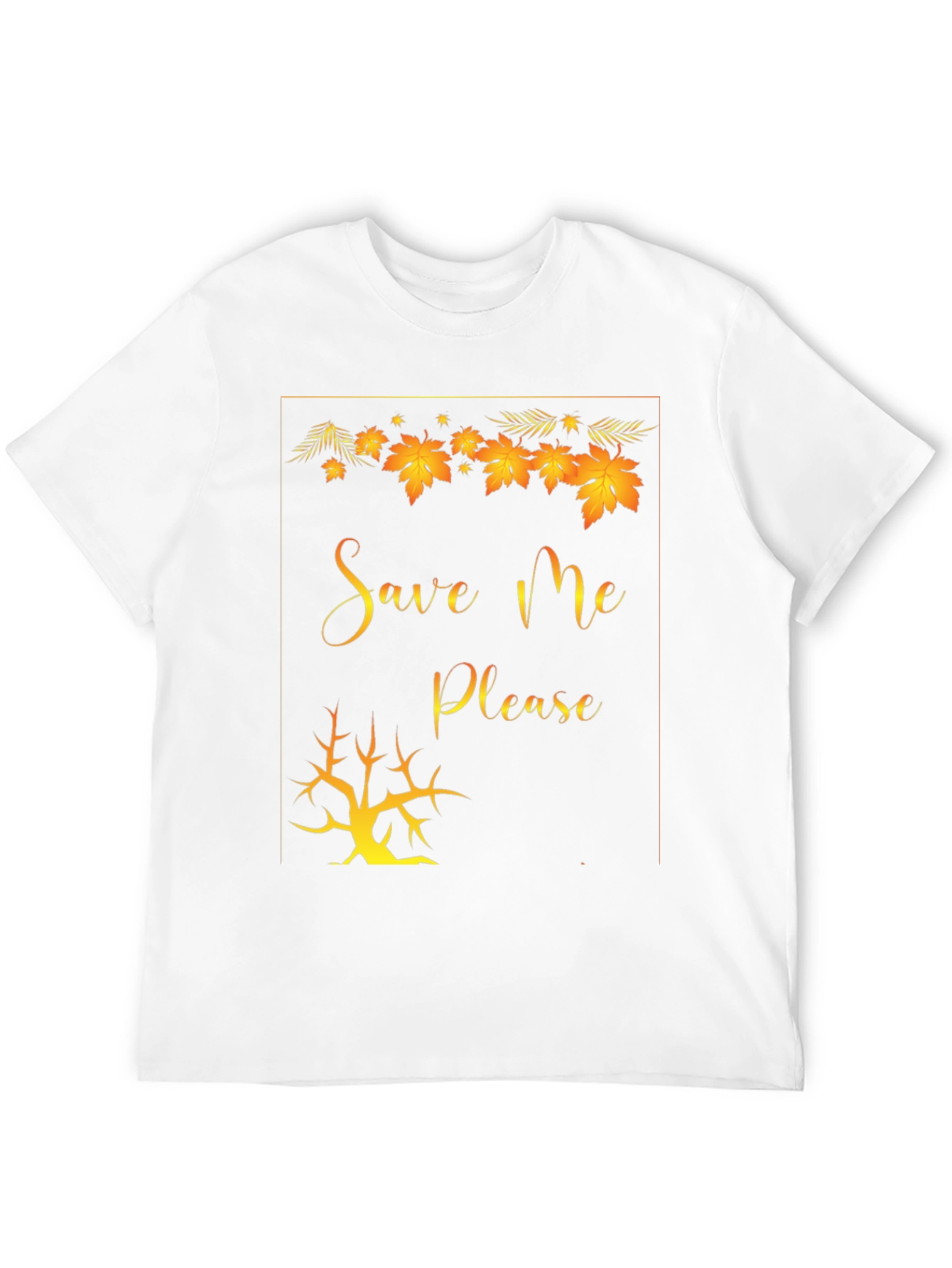 Save Me Please Graphic Tee - Black Cotton T-Shirt