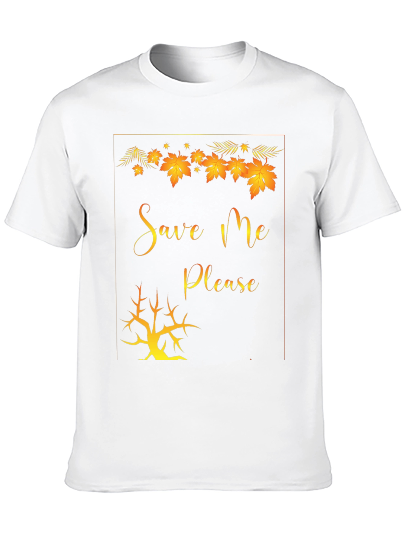 Save Me Please Graphic Tee - Black Cotton T-Shirt