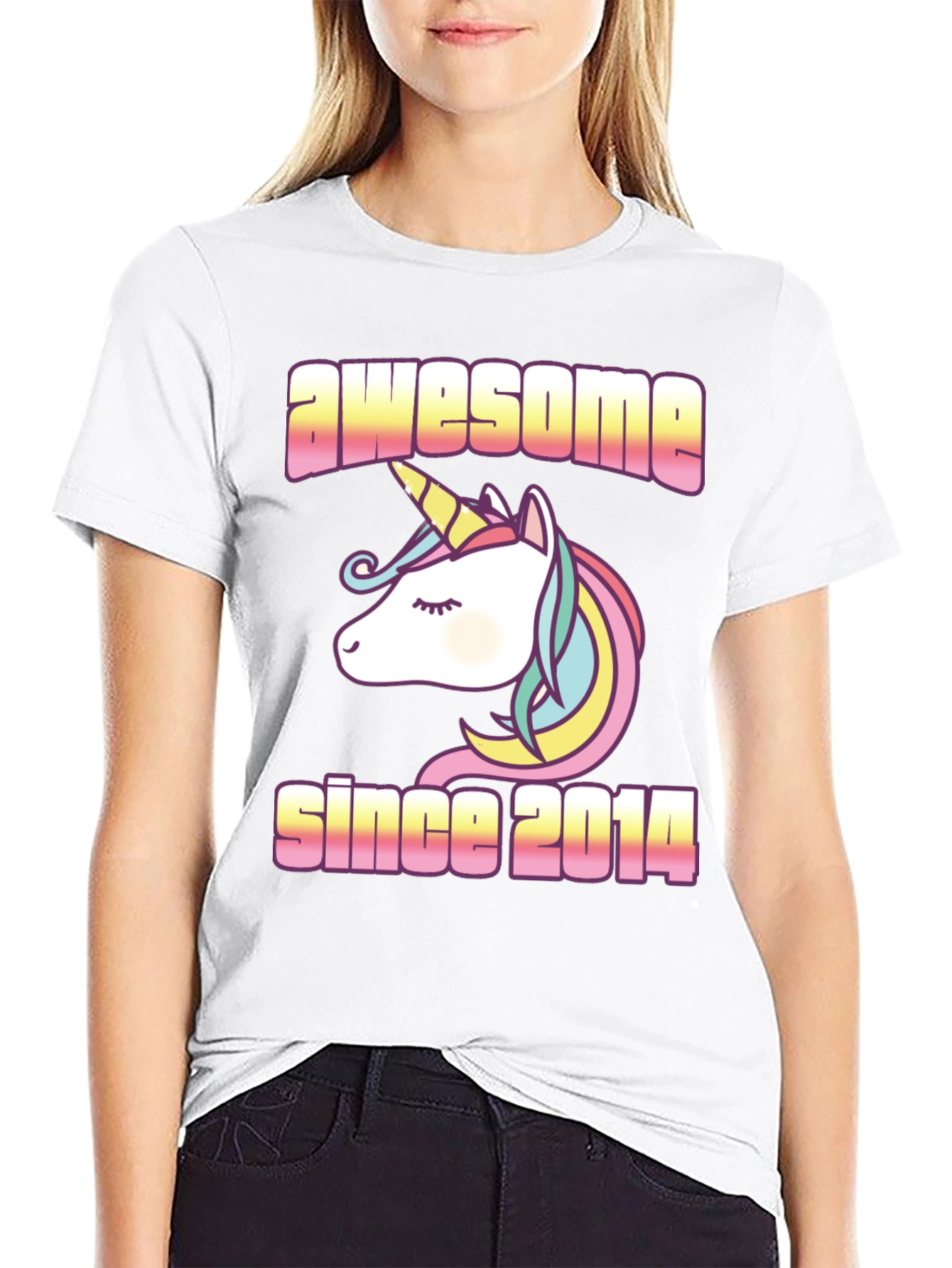 Awesome Since 2014 Unicorn T-Shirt