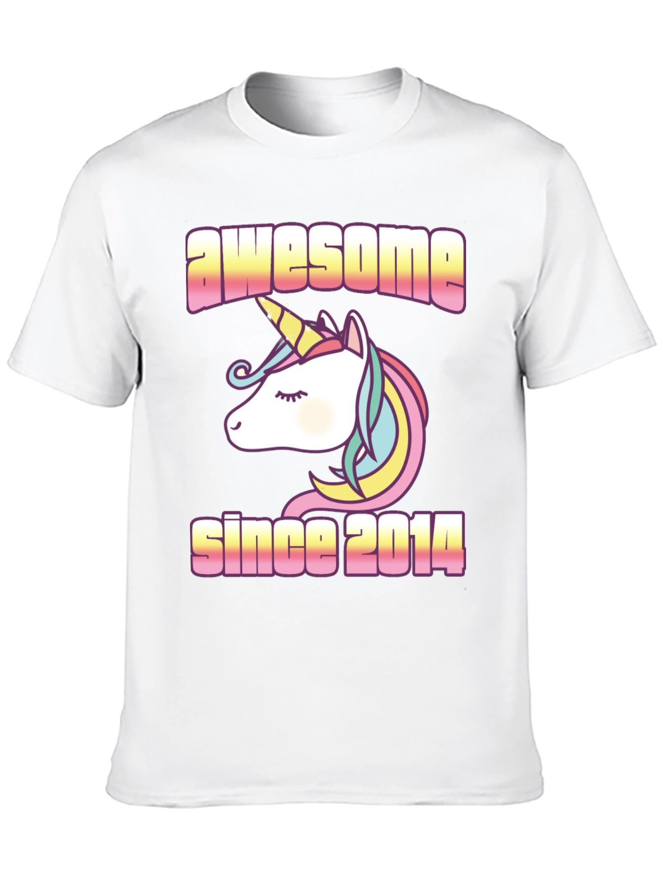 Awesome Since 2014 Unicorn T-Shirt
