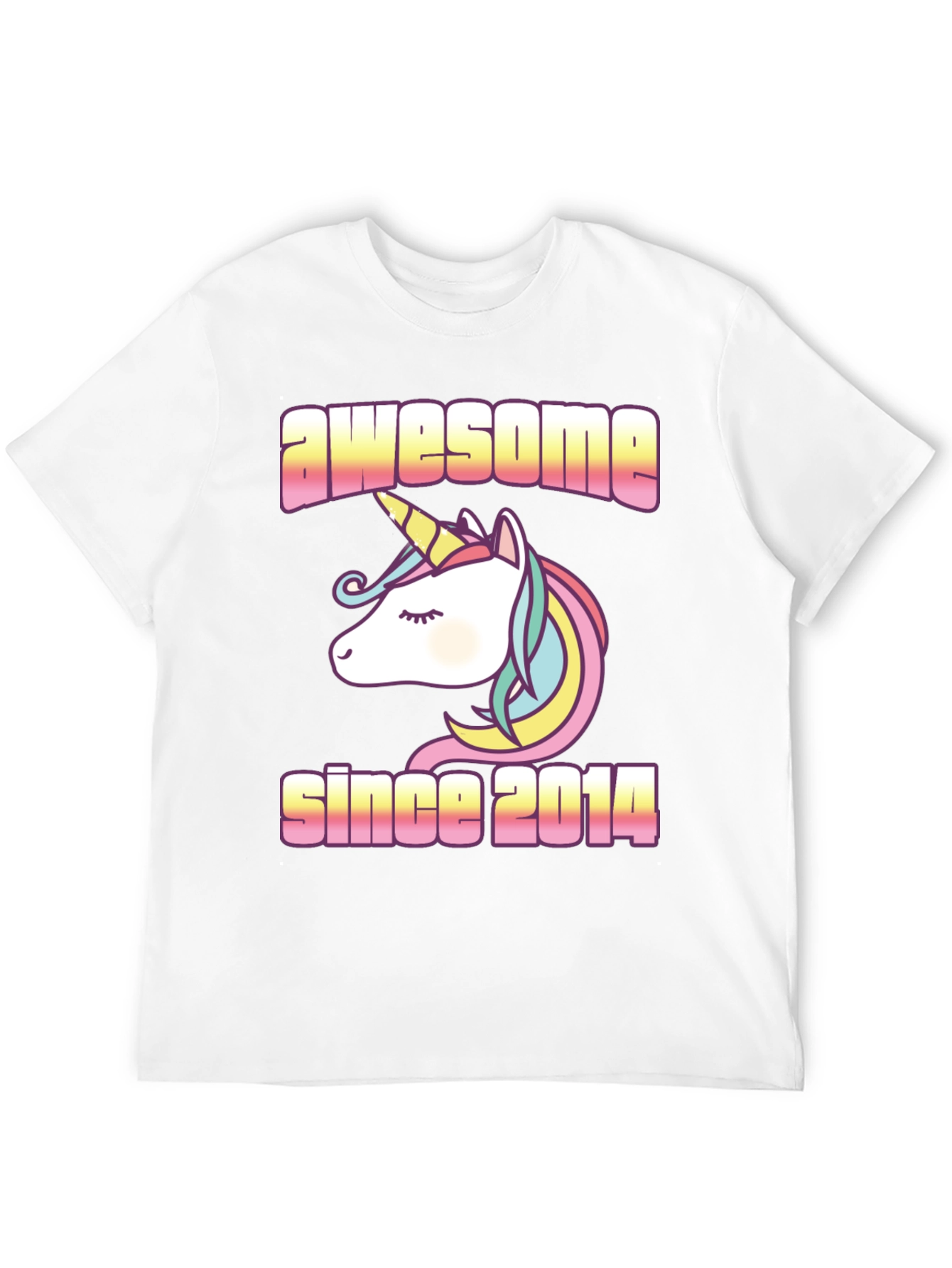 Awesome Since 2014 Unicorn T-Shirt