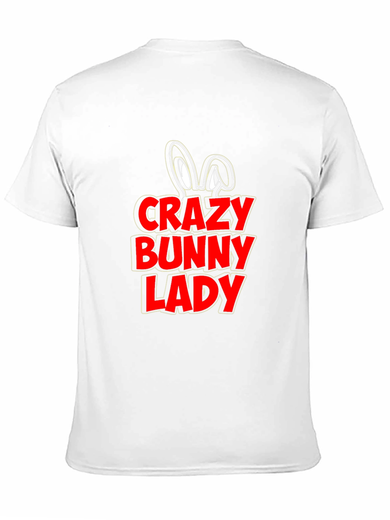 Crazy Bunny Lady T-Shirt - Novelty Graphic Tee