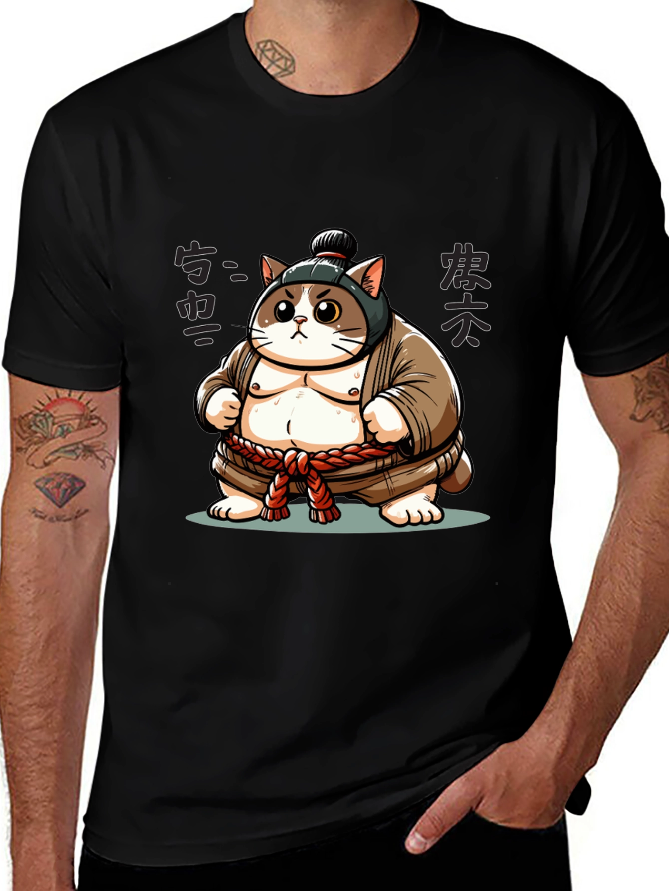 Sumo Cat T-Shirt - Unique Design!