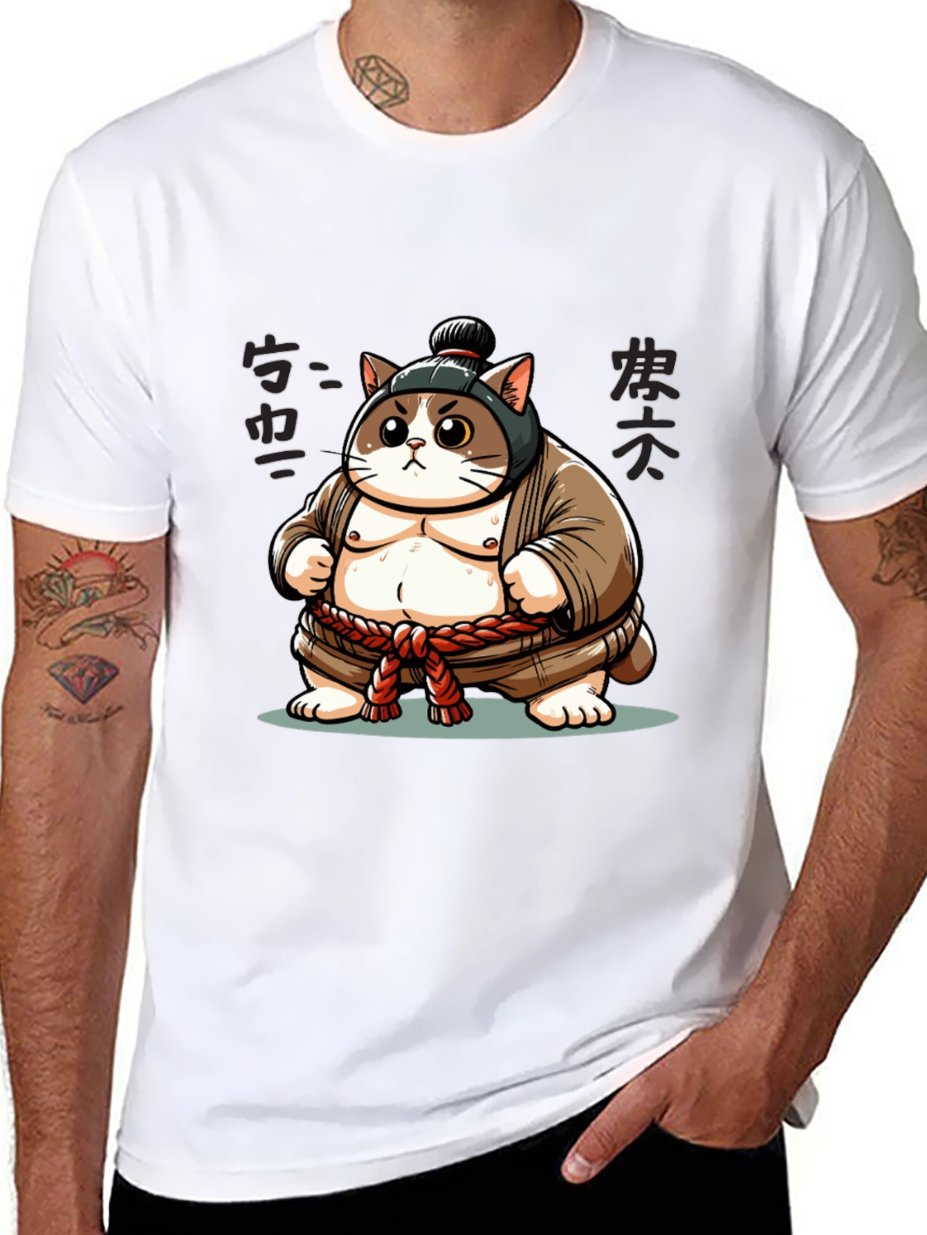 Sumo Cat T-Shirt - Unique Design!