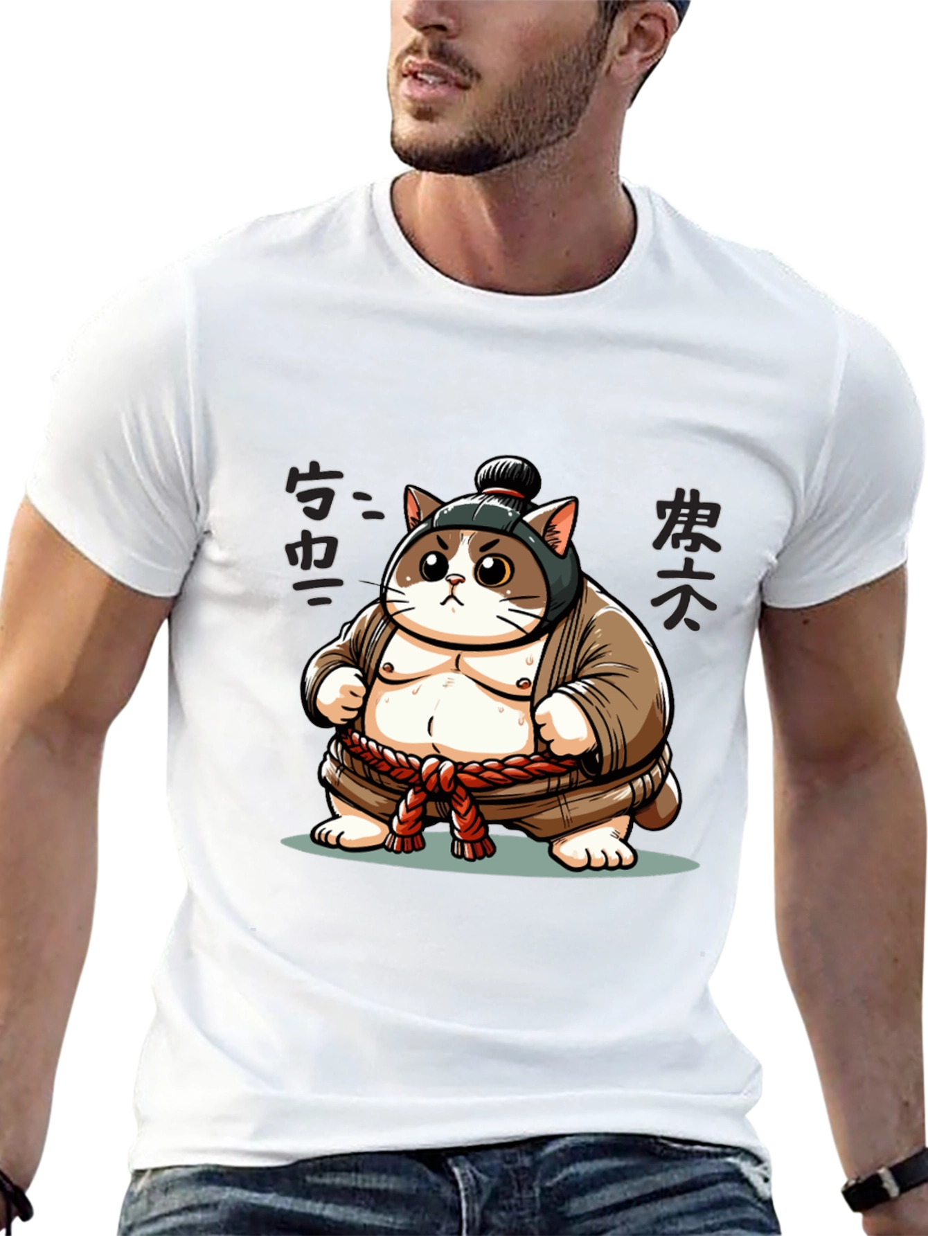 Sumo Cat T-Shirt - Unique Design!