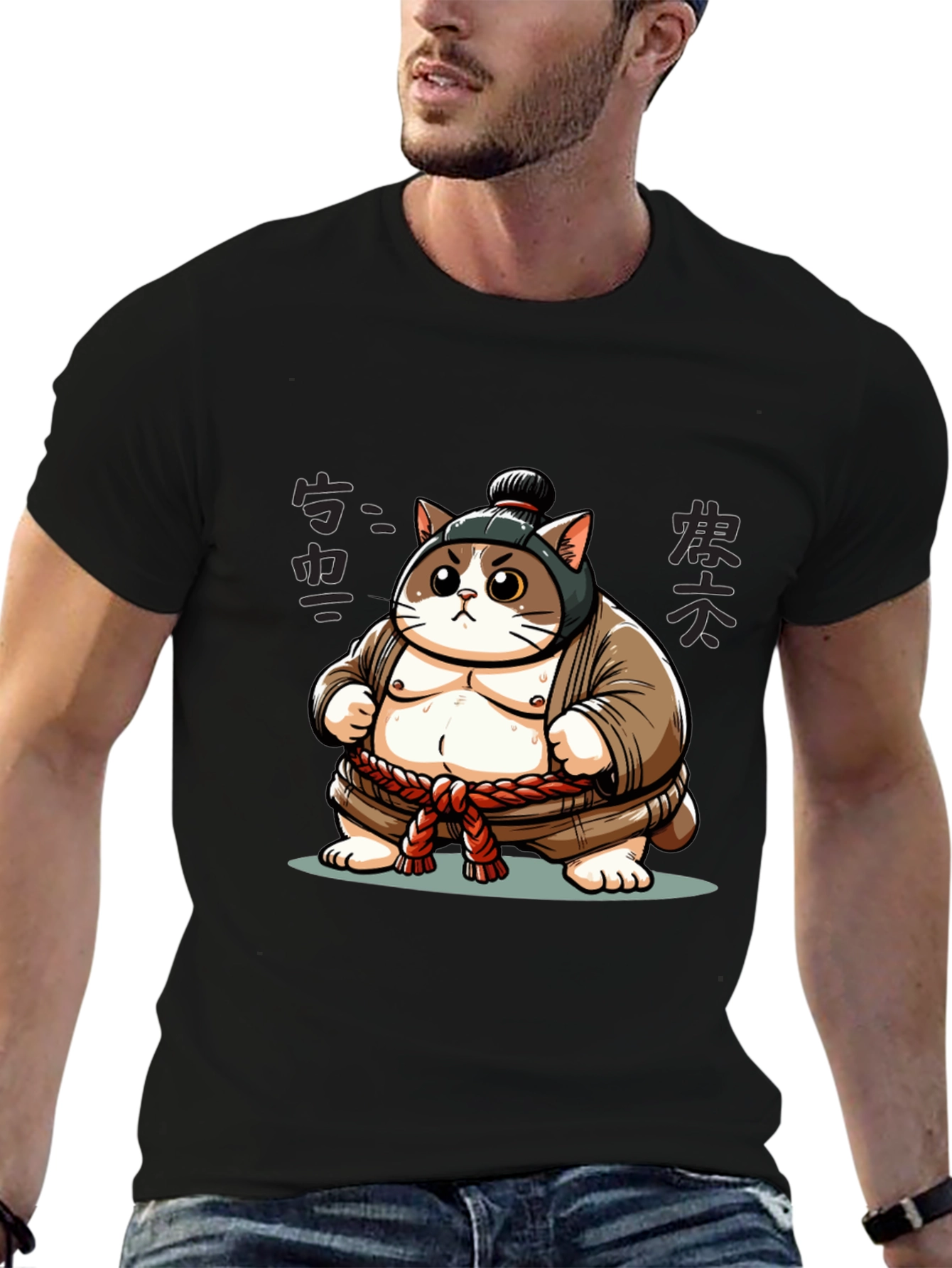 Sumo Cat T-Shirt - Unique Design!