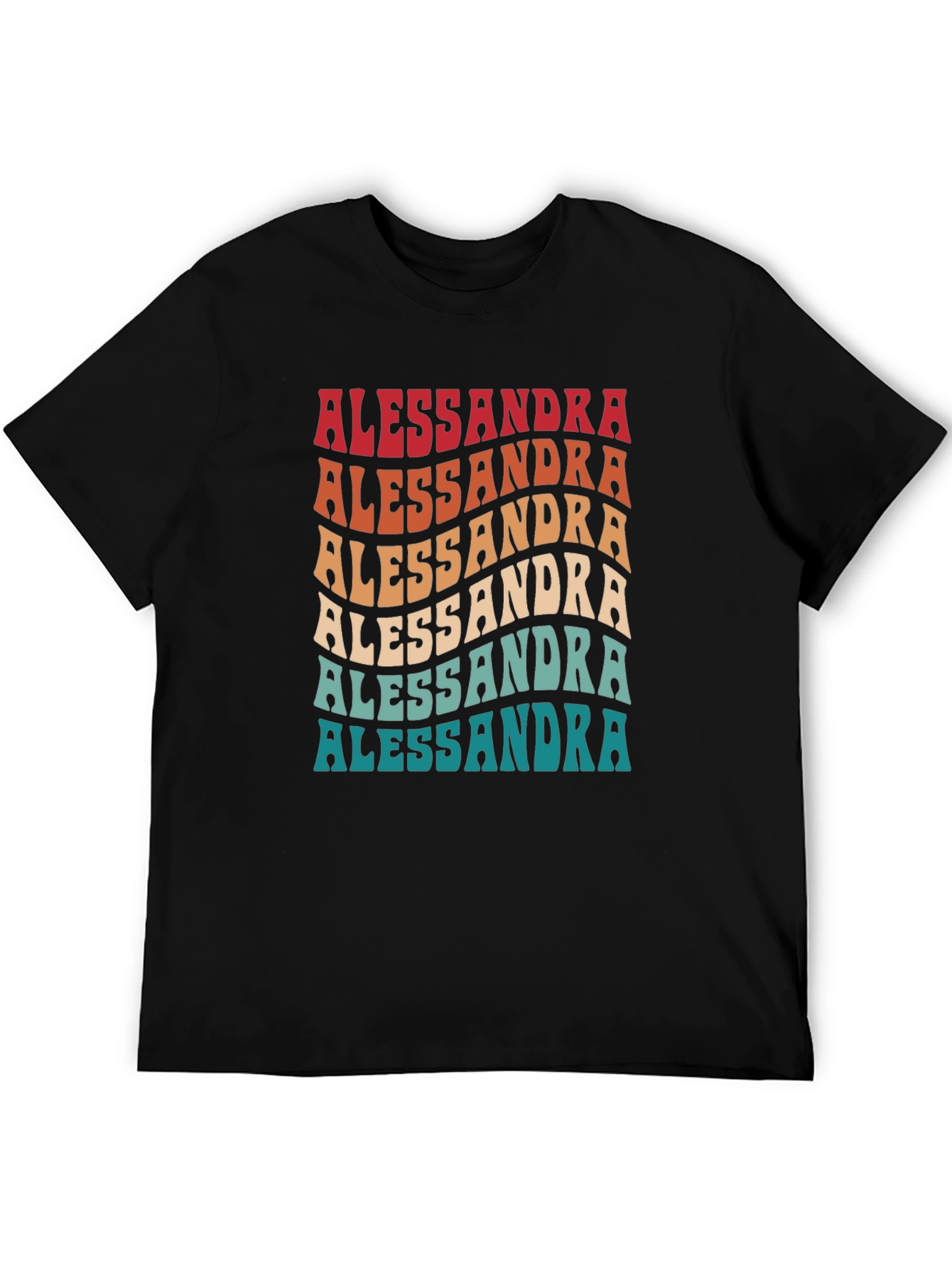 Alessandra Retro Wave Graphic T-Shirt