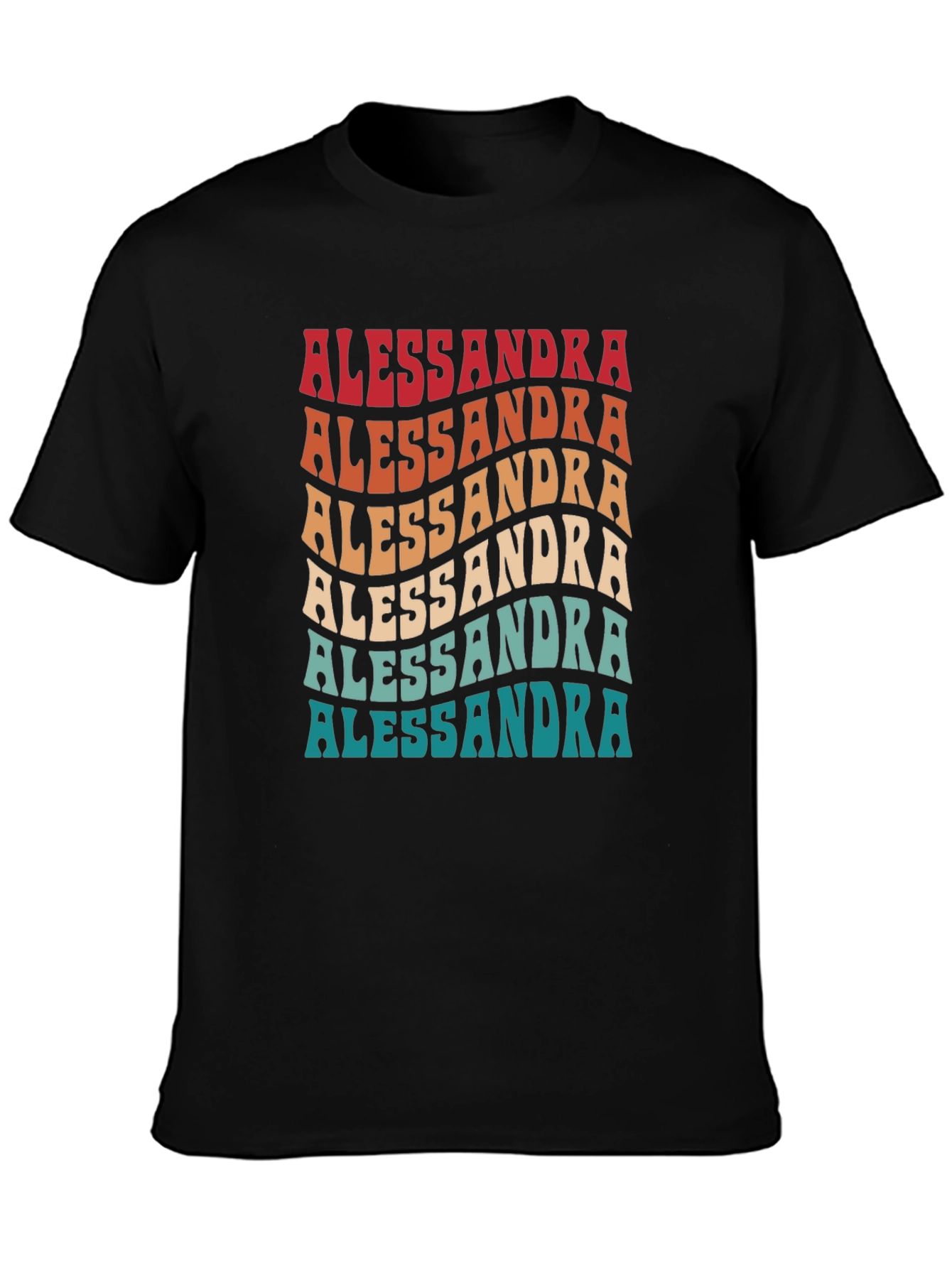 Alessandra Retro Wave Graphic T-Shirt