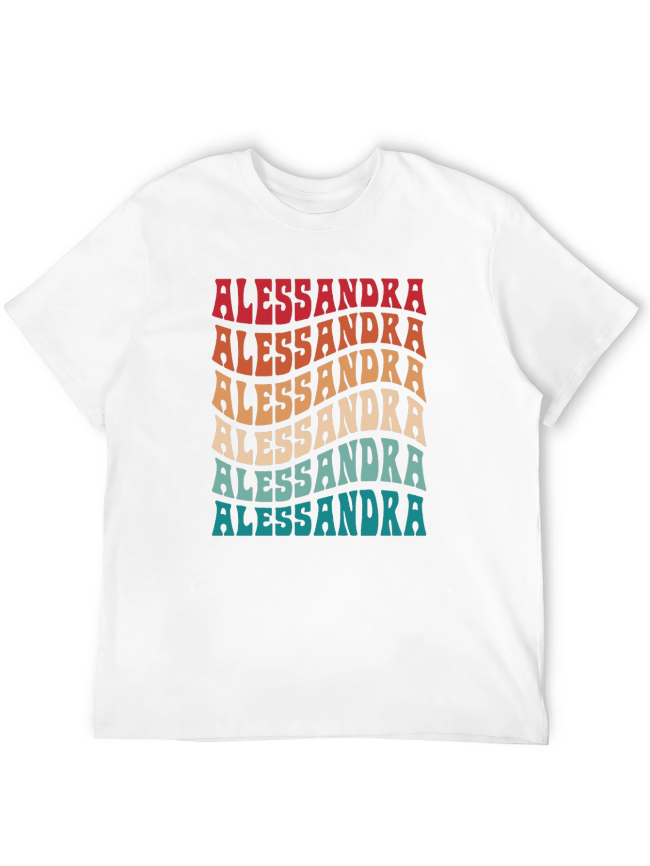 Alessandra Retro Wave Graphic T-Shirt