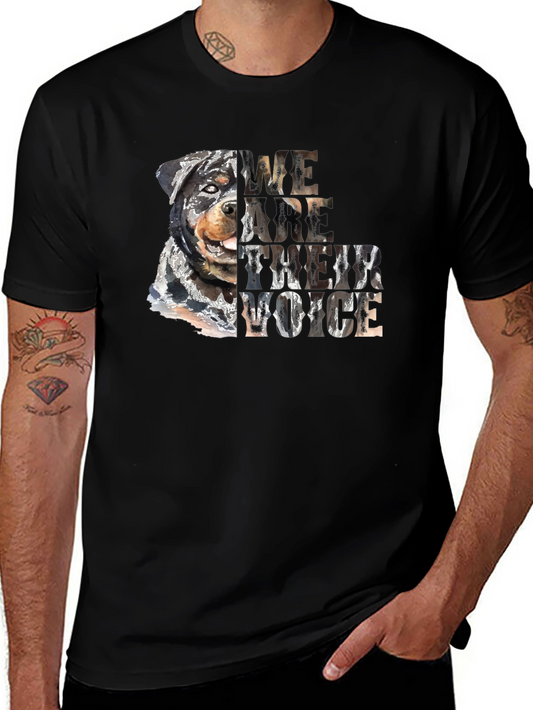 Rottweiler We Are Their Voice Graphic Tee