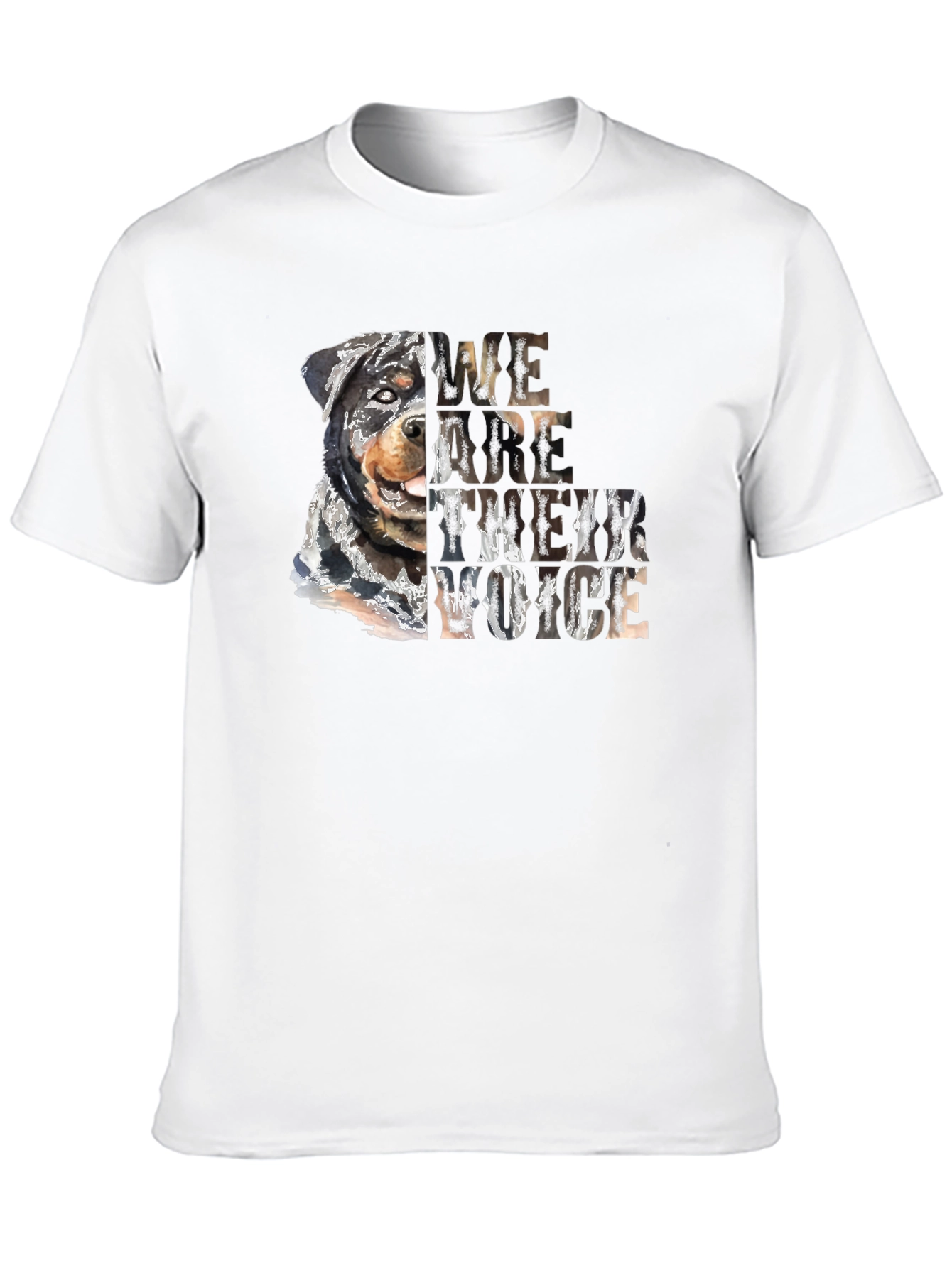 Rottweiler We Are Their Voice Graphic Tee