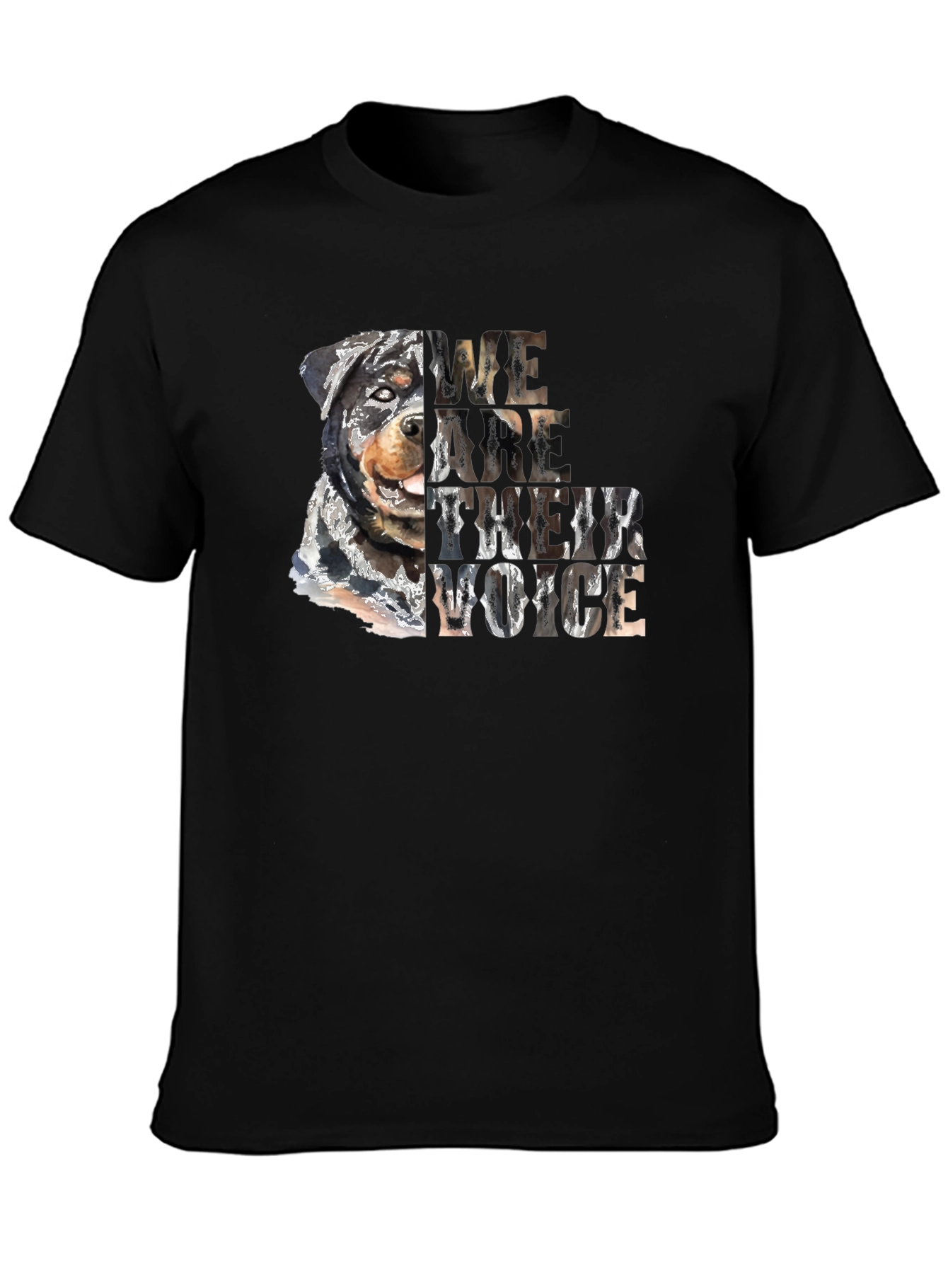 Rottweiler We Are Their Voice Graphic Tee