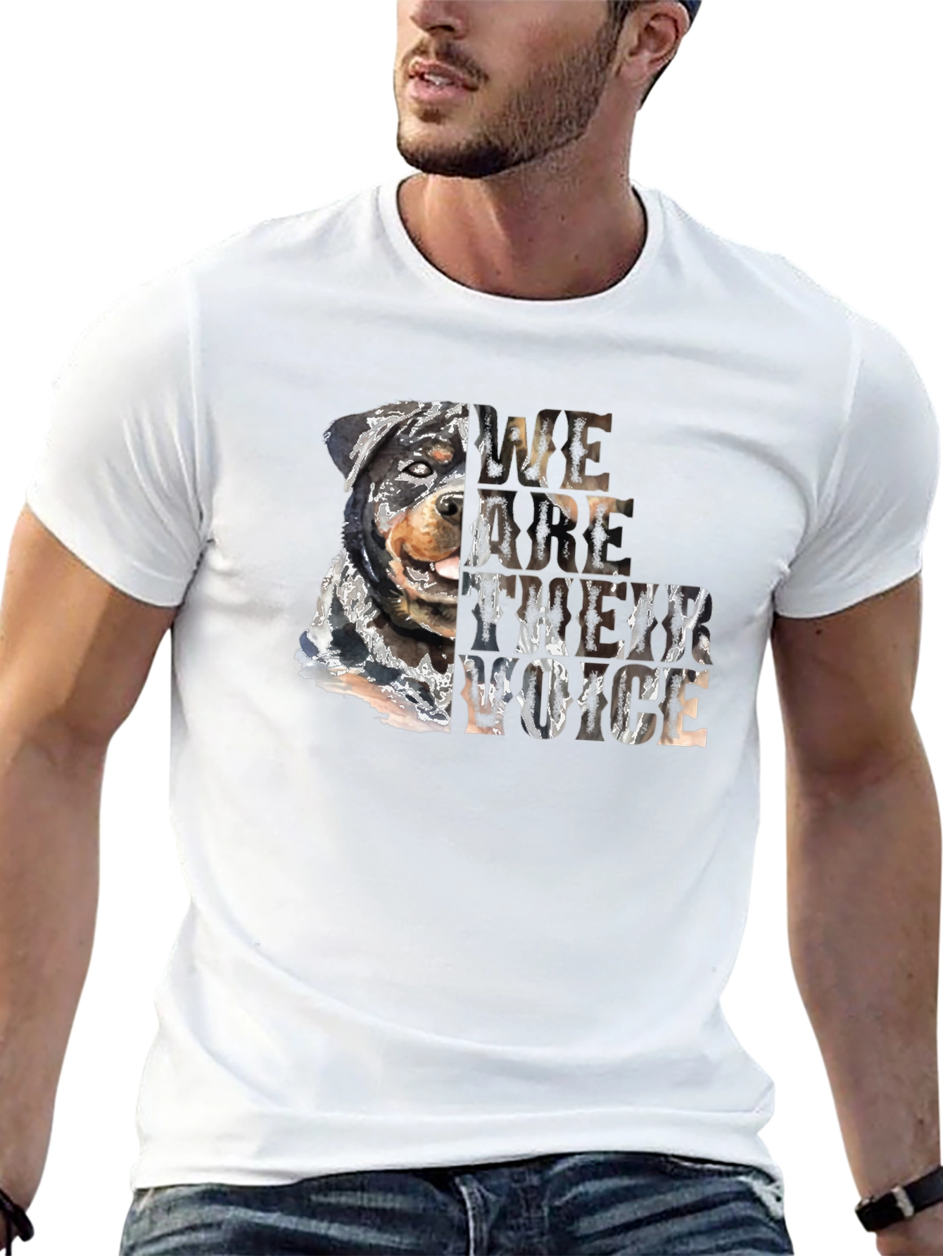 Rottweiler We Are Their Voice Graphic Tee