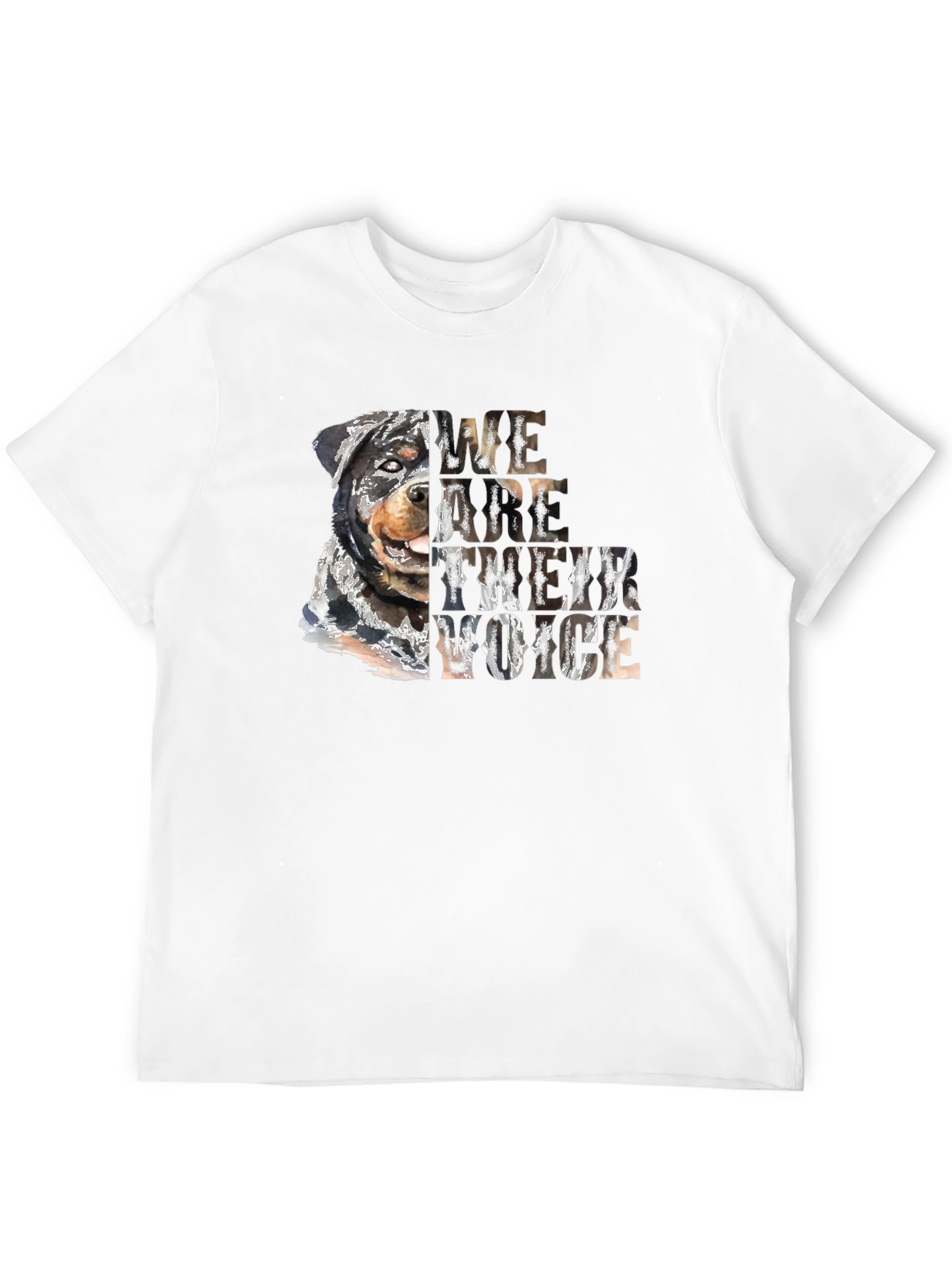 Rottweiler We Are Their Voice Graphic Tee