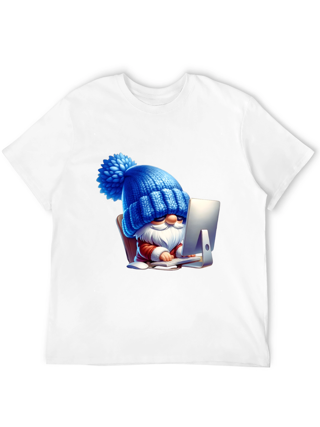 Funny Gnome Black T-Shirt