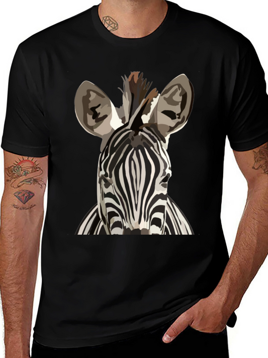 Zebra Graphic Tee - Bold Animal Print T-Shirt