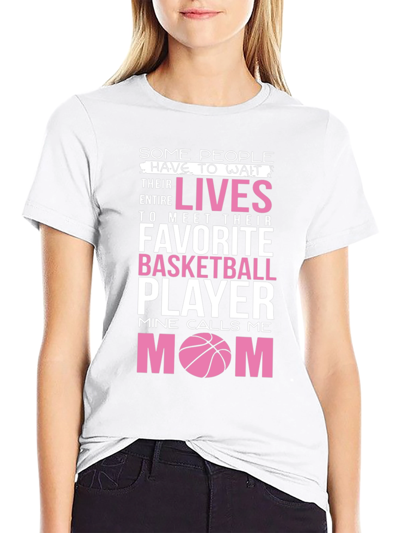 Basketball Mom Graphic T-Shirt - Black