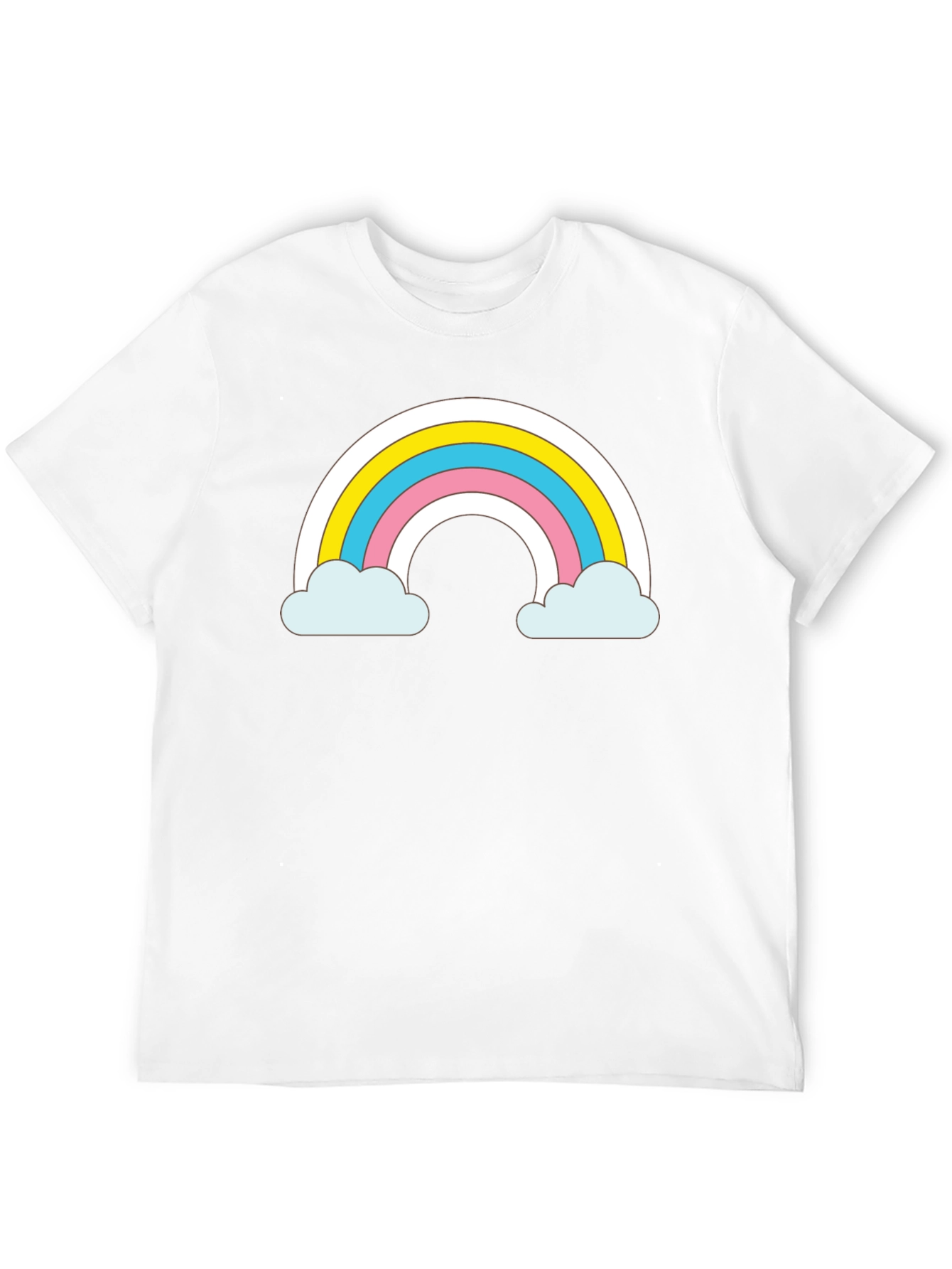 Rainbow Cloud T-Shirt - Cute and Trendy Black Tee