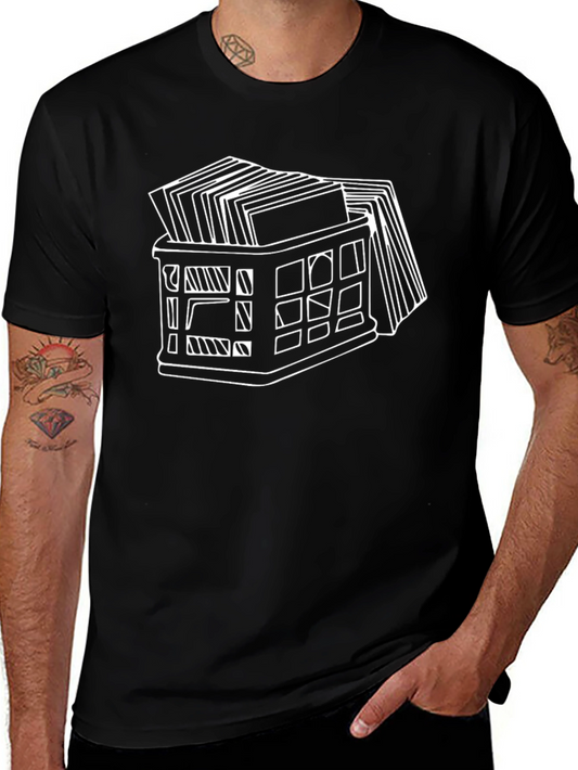 Vinyl Crate Graphic Tee - Music Lover Style