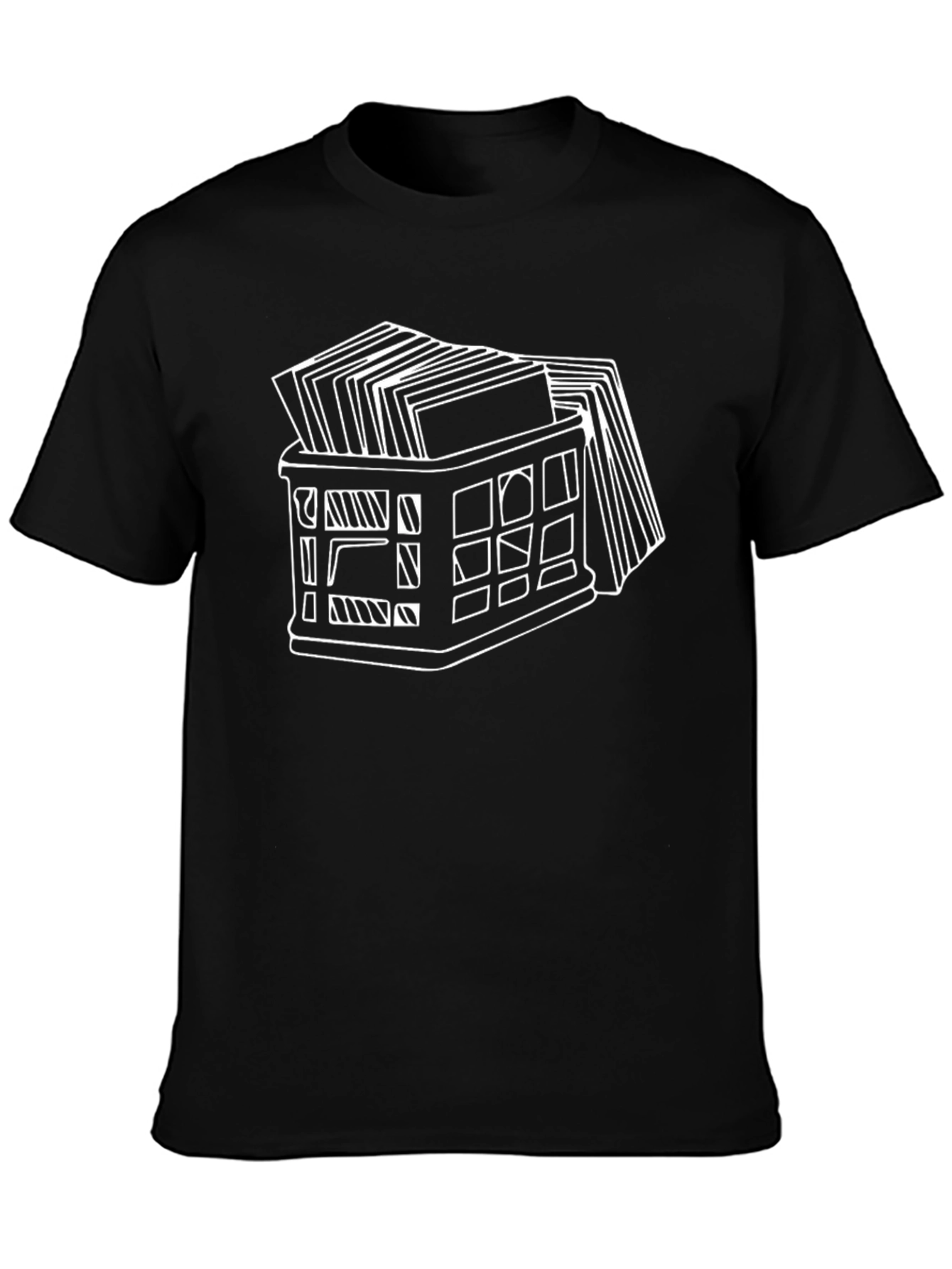 Vinyl Crate Graphic Tee - Music Lover Style