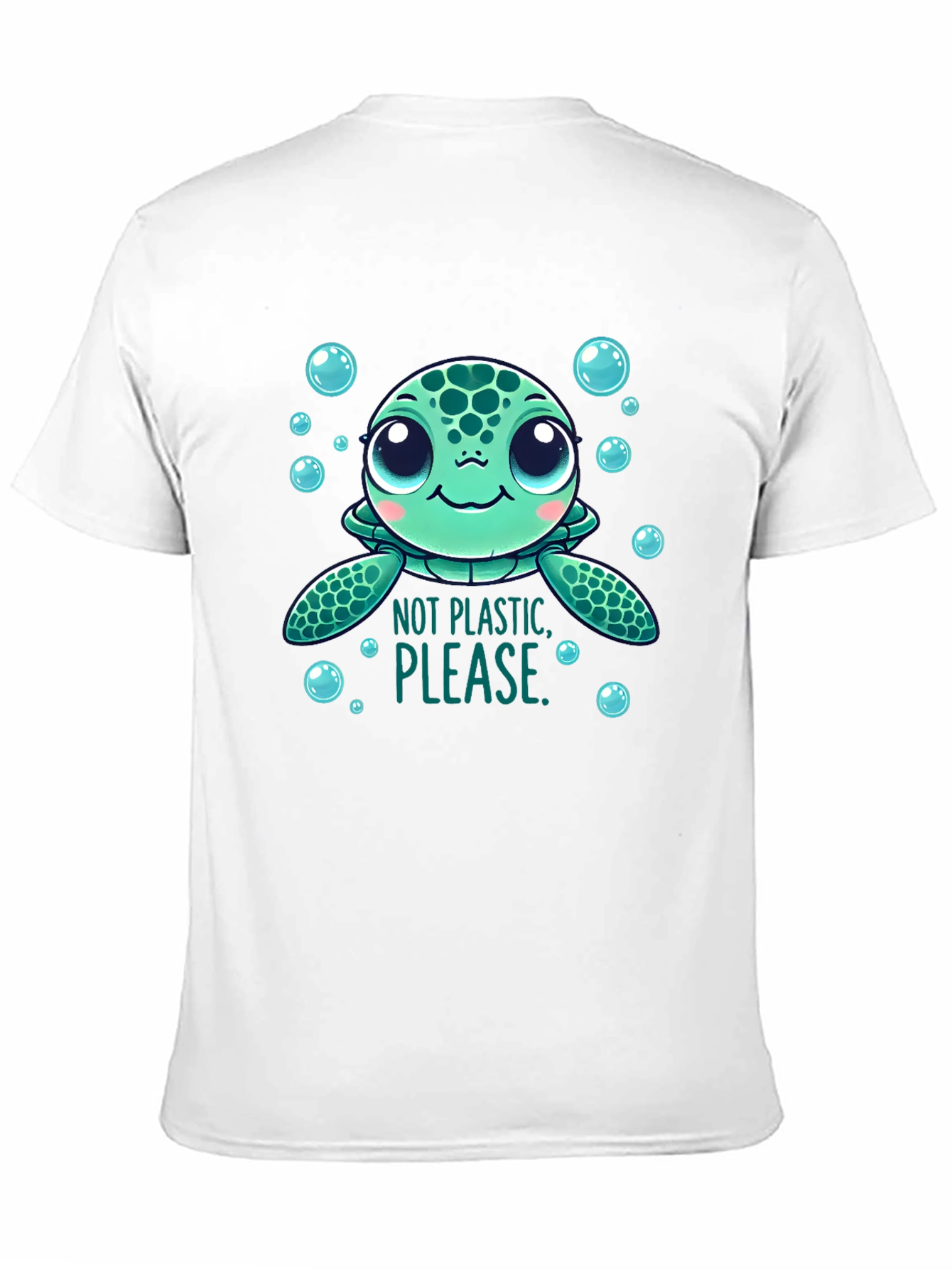 Not Plastic Please Turtle Graphic Tee