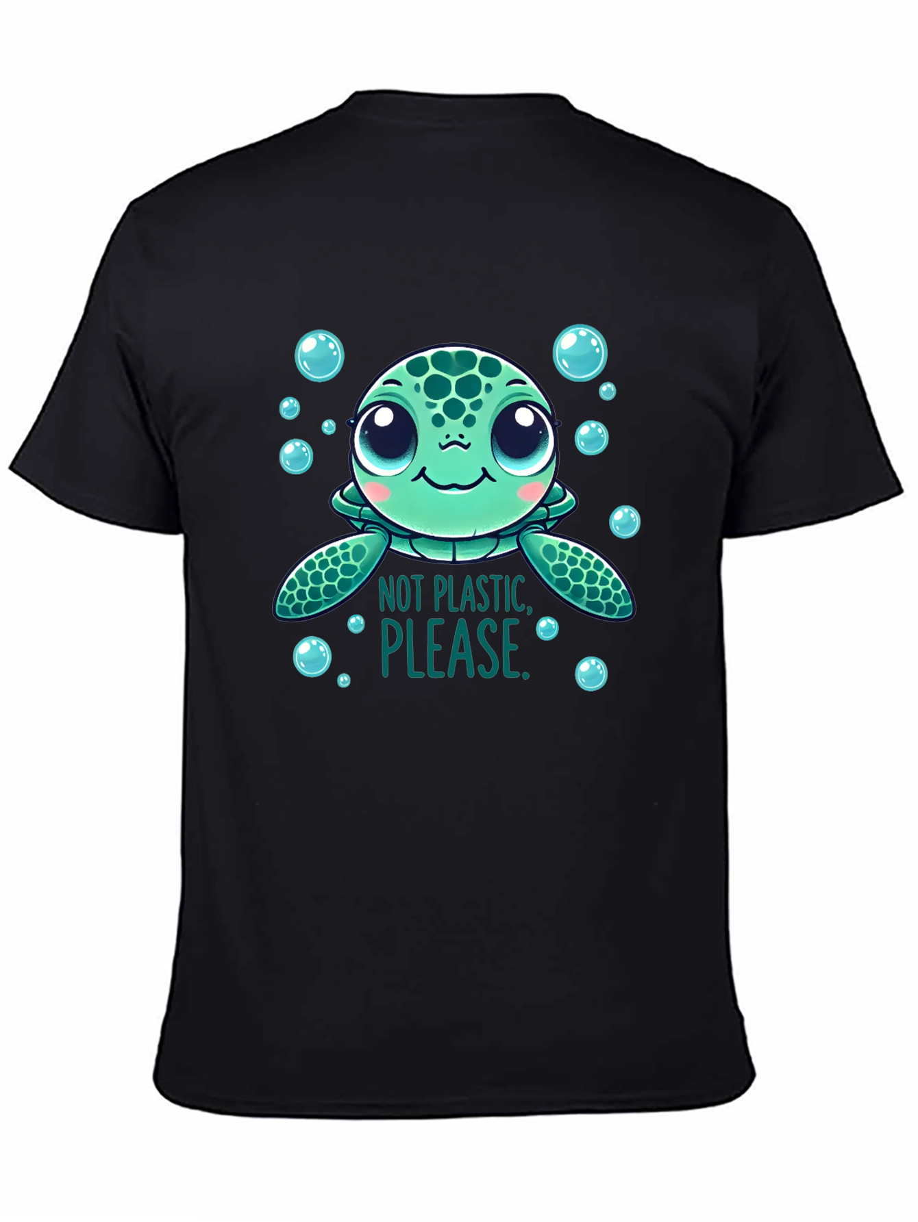 Not Plastic Please Turtle Graphic Tee