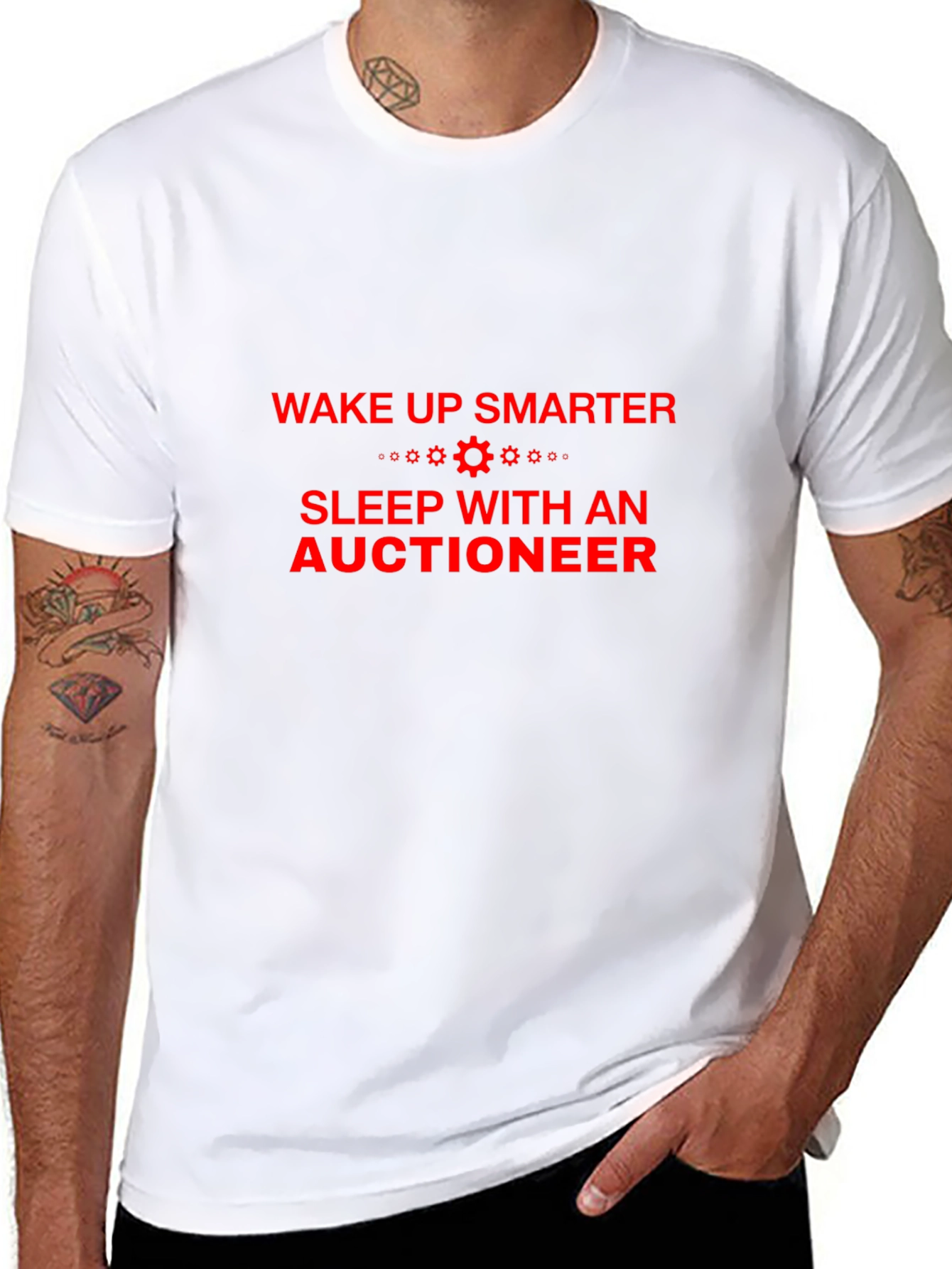 Wake Up Smarter Auctioneer Tee