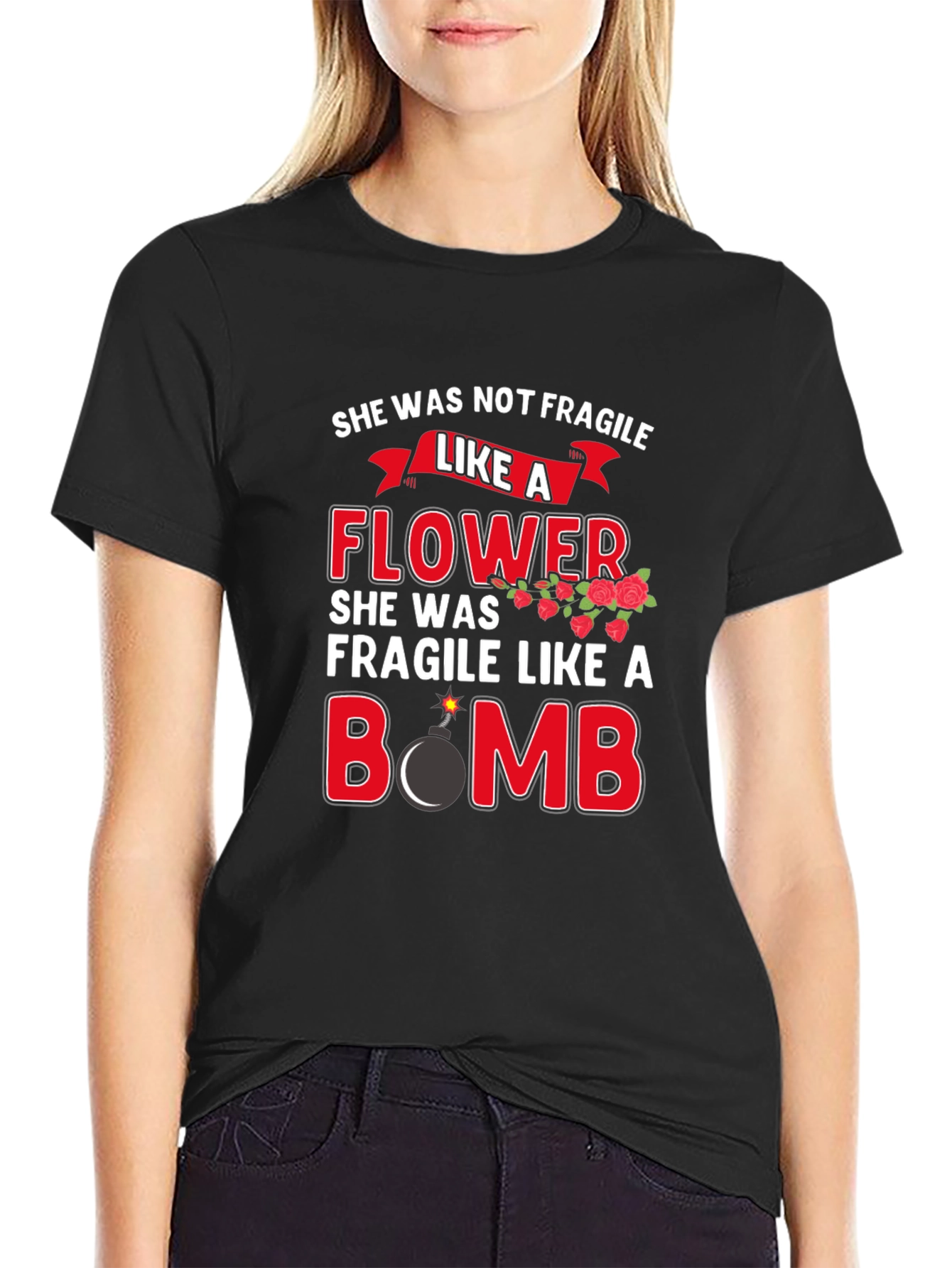 She Was Not Fragile Graphic T-Shirt
