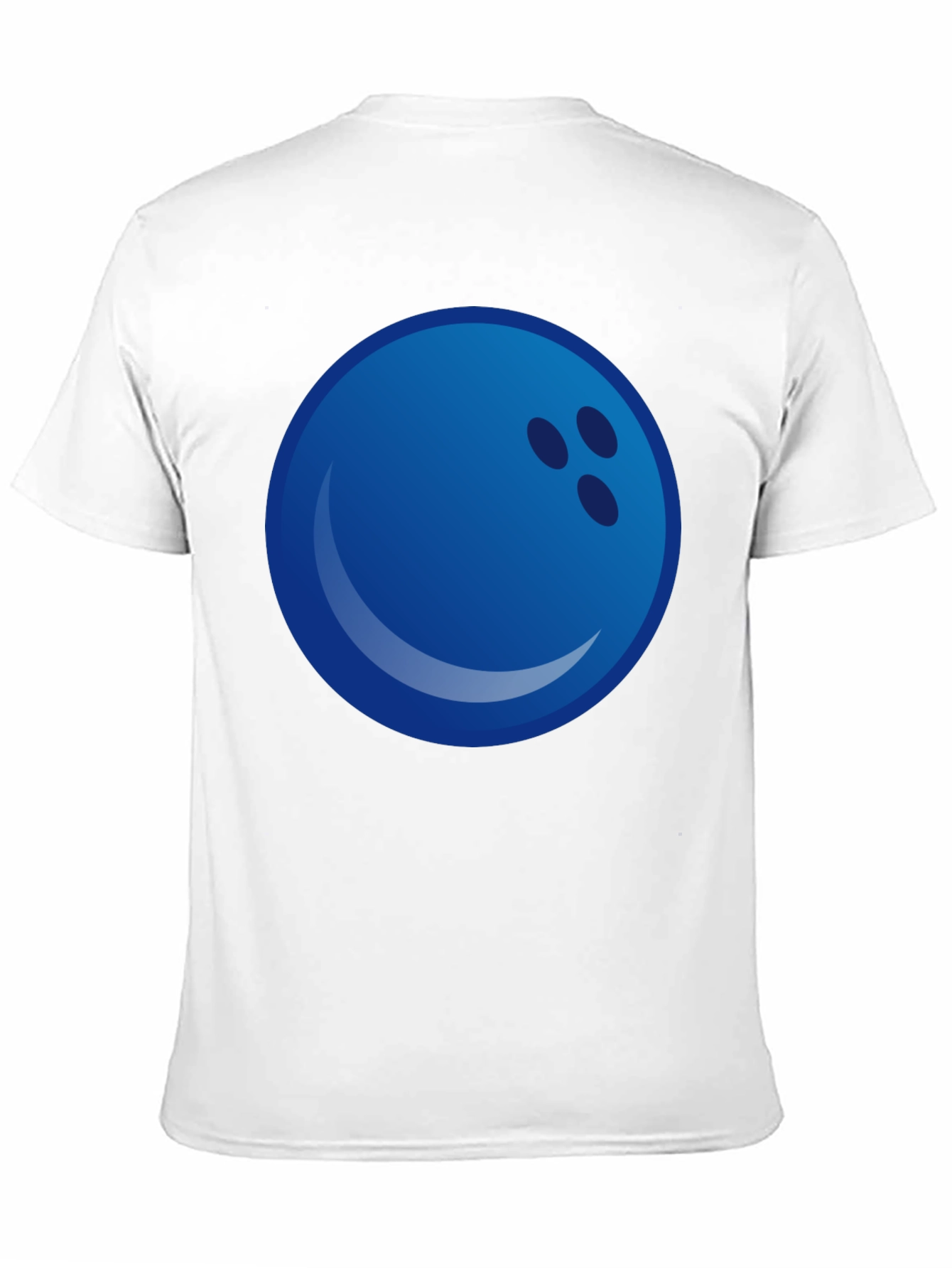 Blue Bowling Ball Graphic Tee - Strike Style!