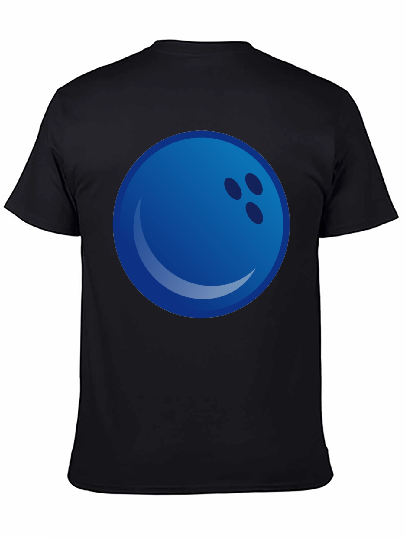 Blue Bowling Ball Graphic Tee - Strike Style!