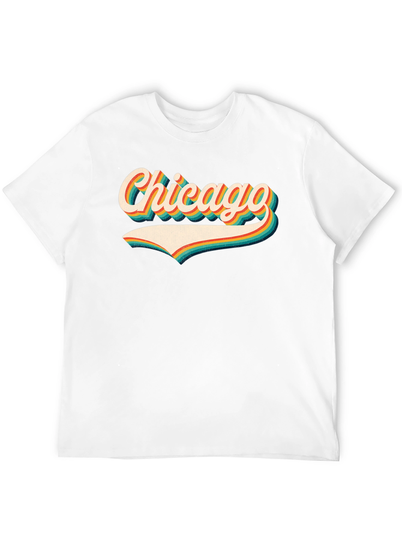 Retro Chicago Graphic Tee - Black T-Shirt