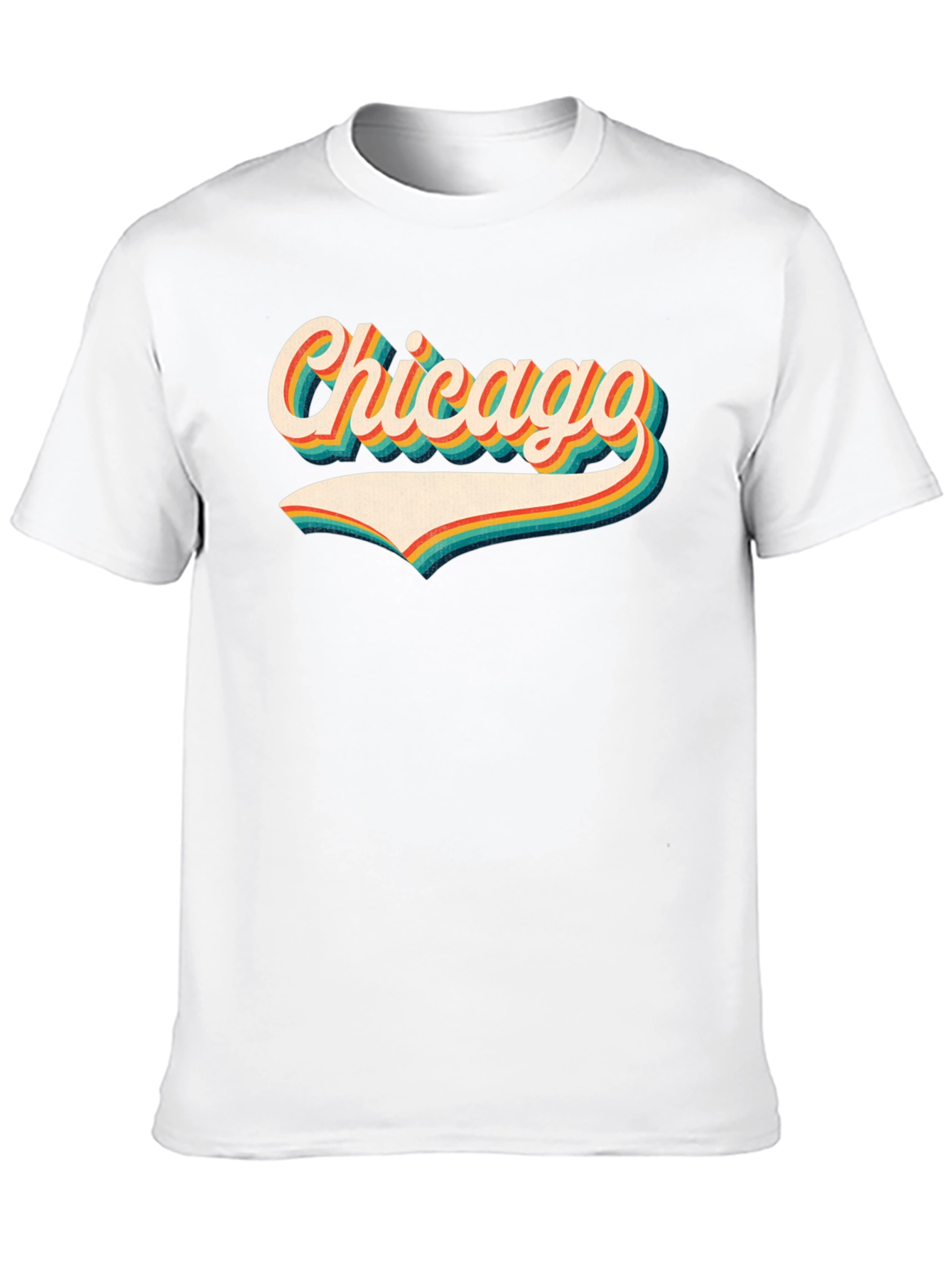 Retro Chicago Graphic Tee - Black T-Shirt