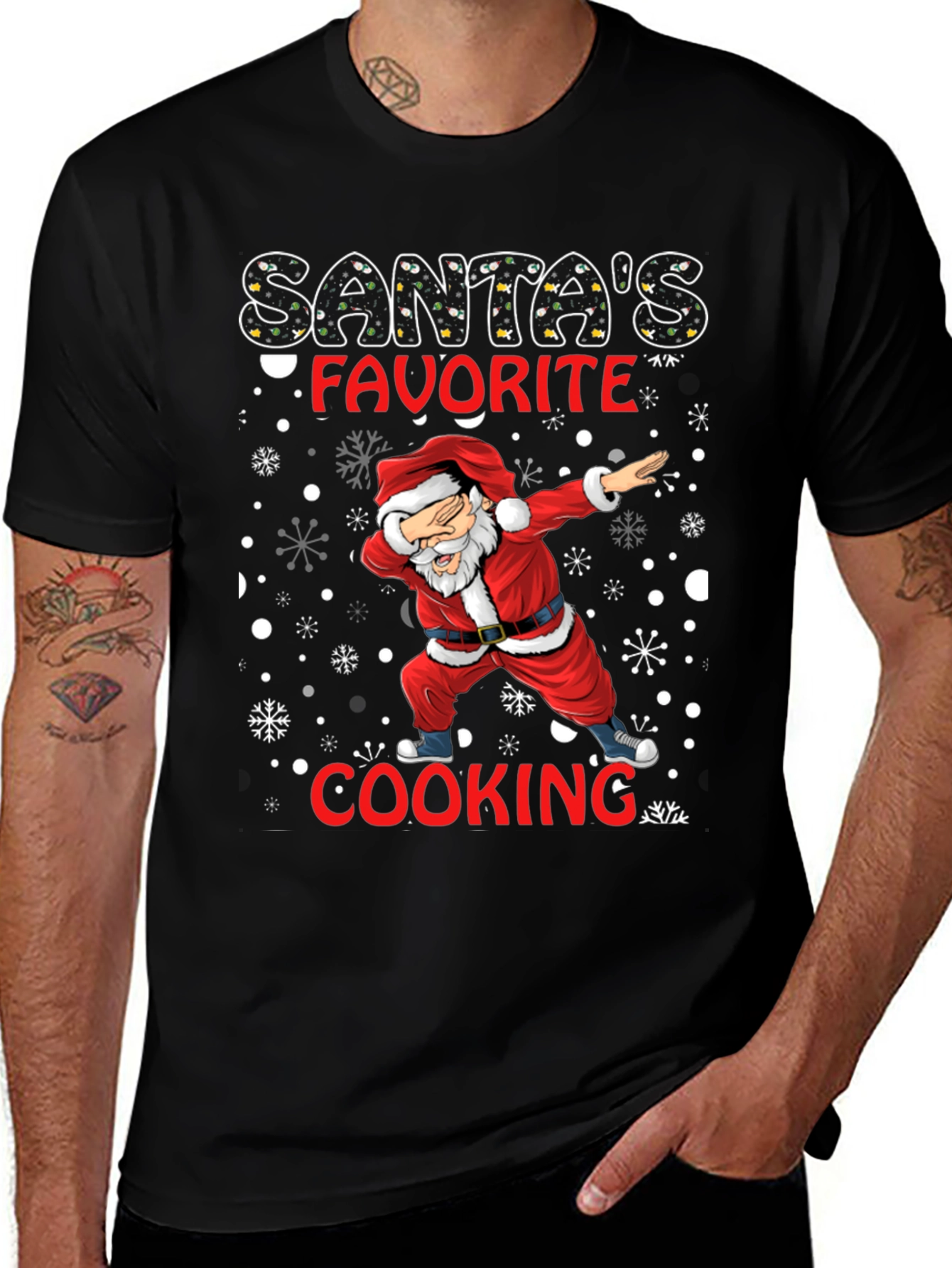 Santas Favorite Cooking T-Shirt