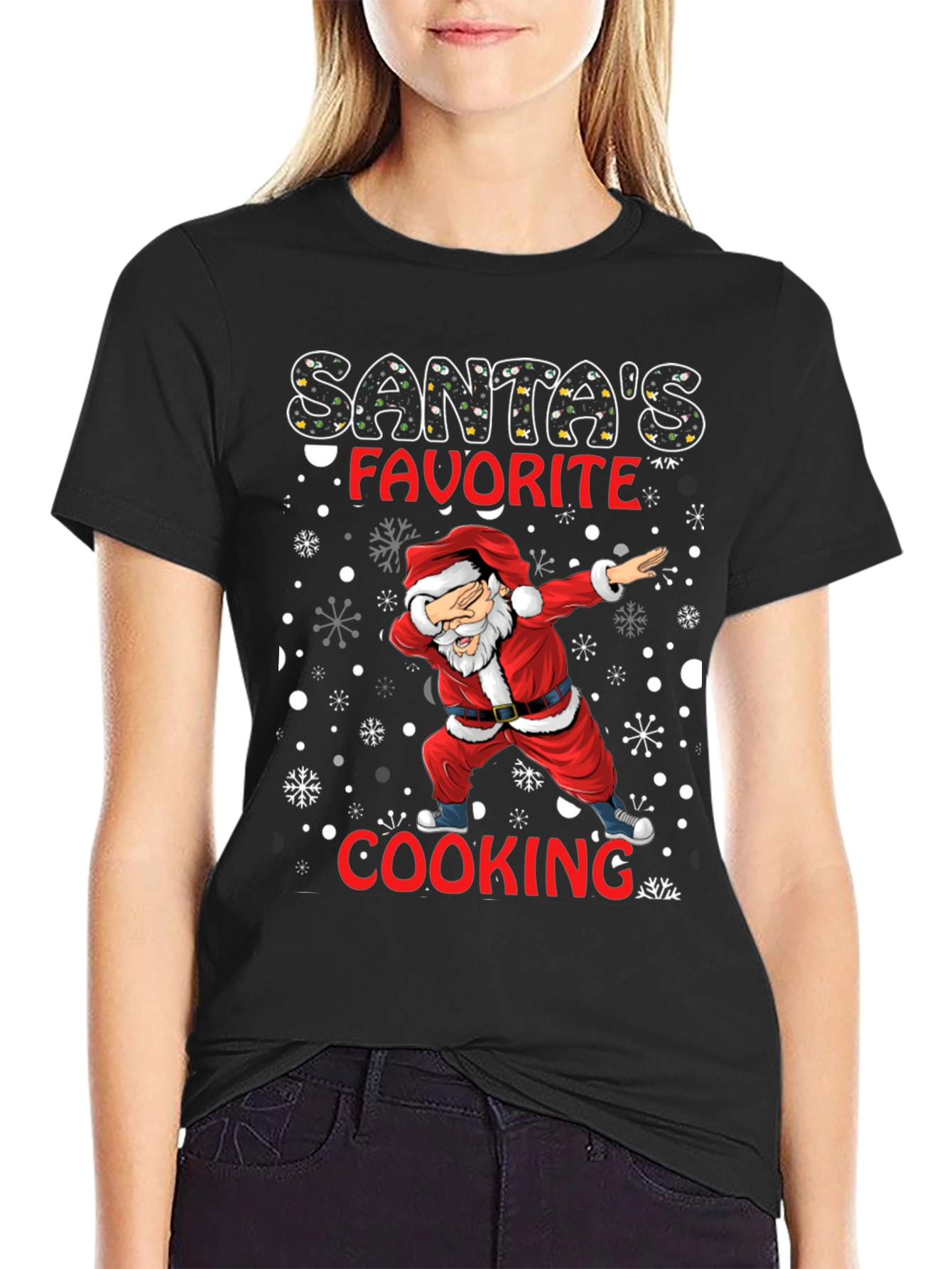 Santas Favorite Cooking T-Shirt