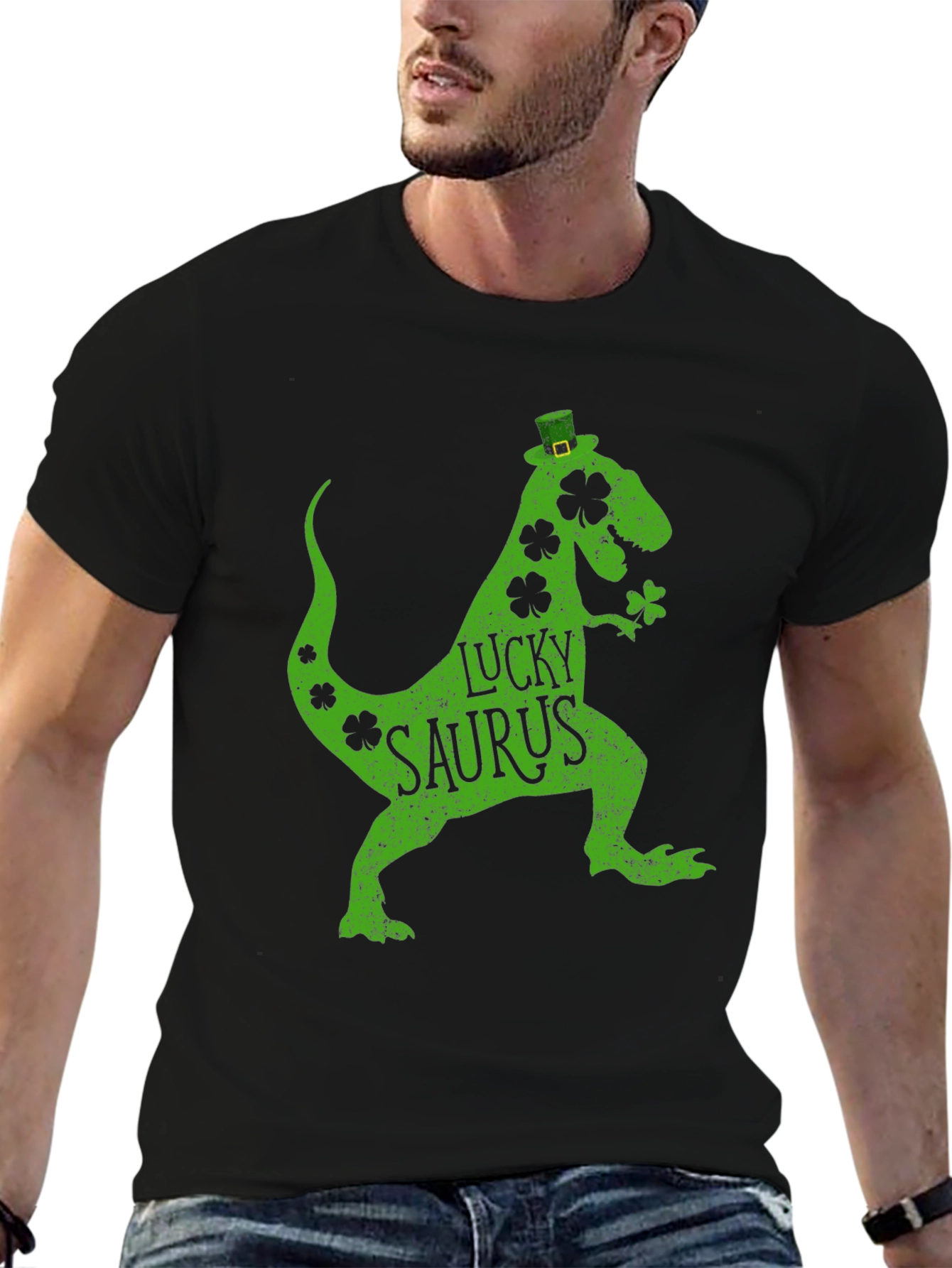 Lucky Saurus St. Patricks Day Graphic Tee