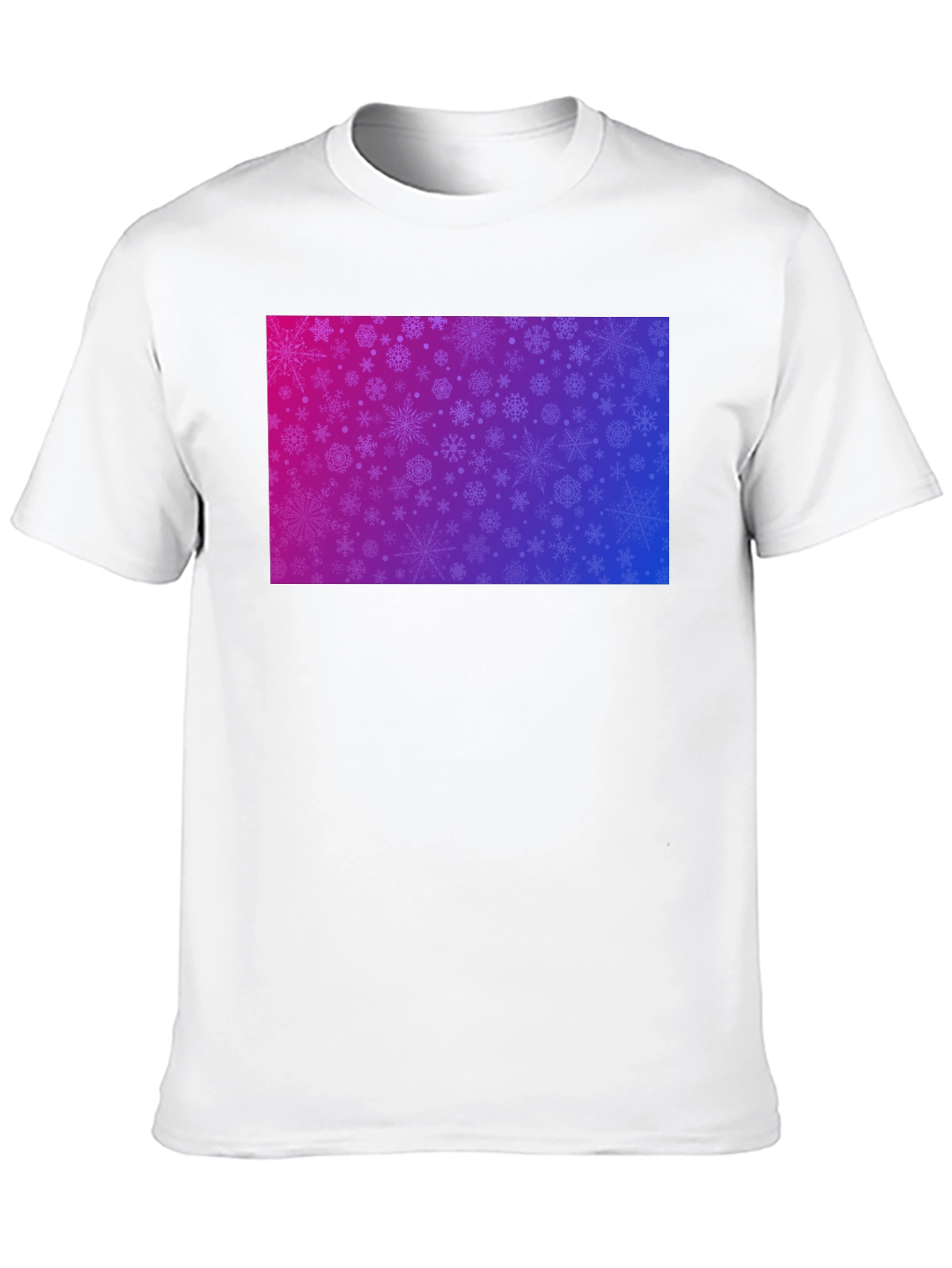 Snowflake Gradient Tee - Stylish Winter Apparel