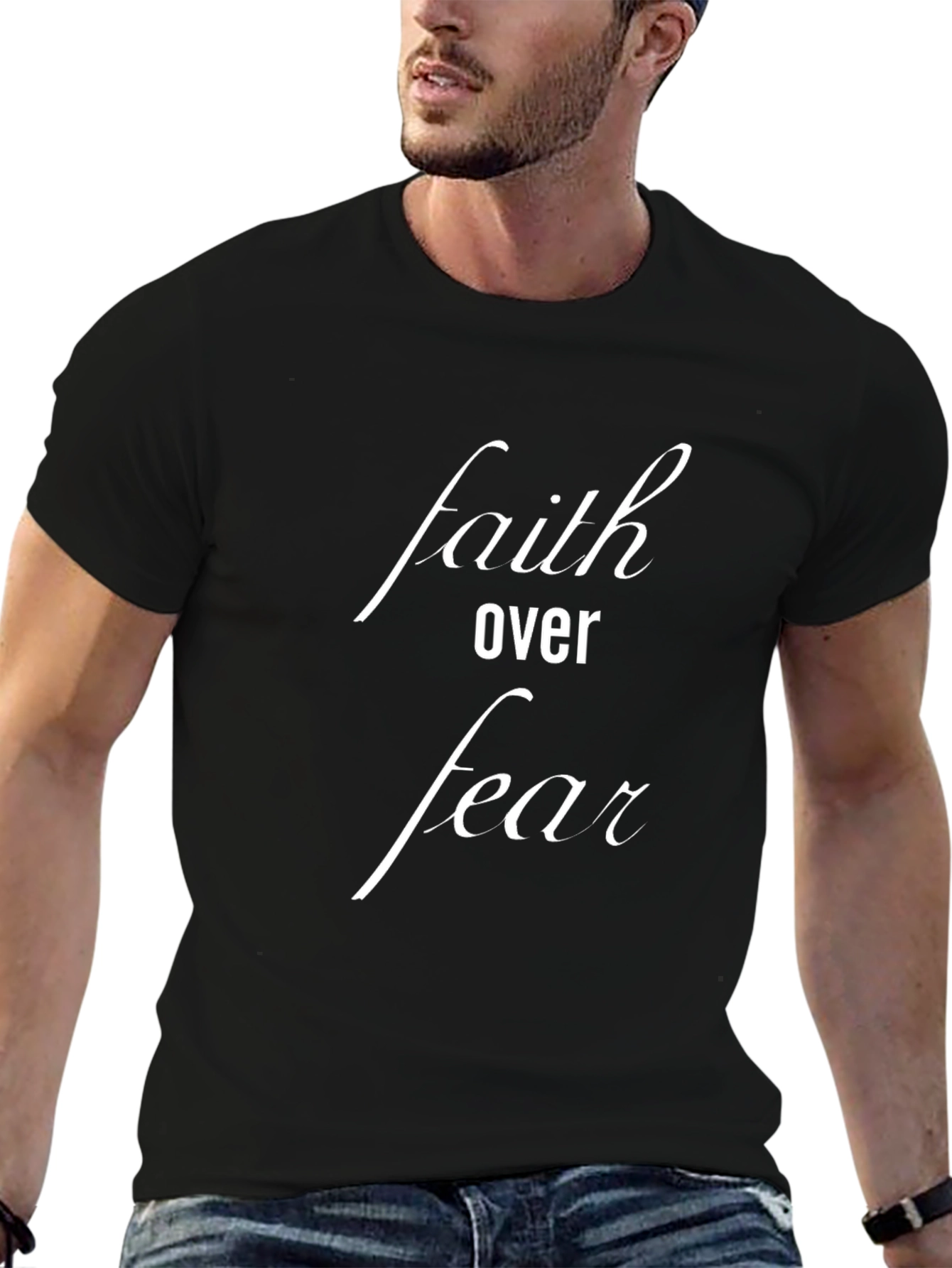 Faith Over Fear Graphic Tee - Inspirational T-Shirt