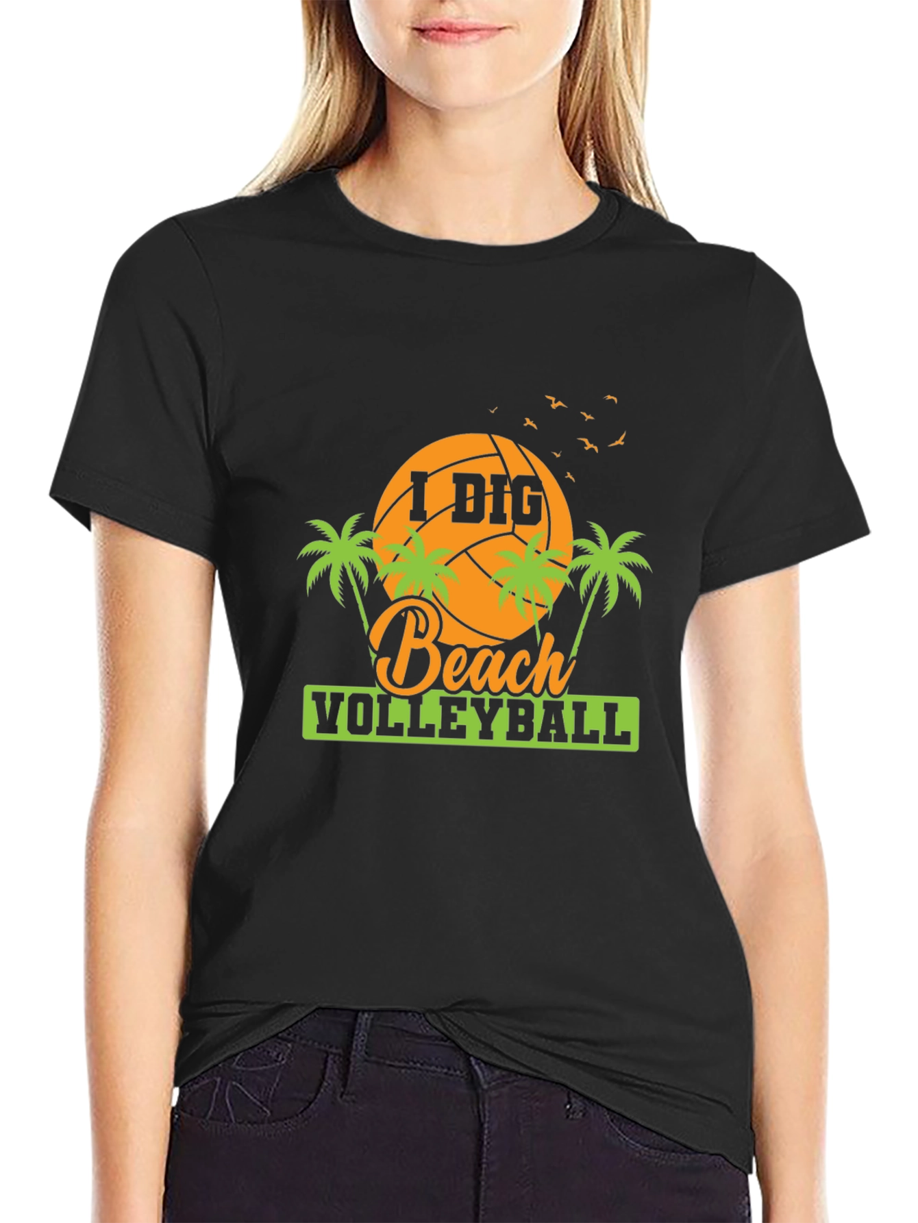 I Dig Beach Volleyball Graphic Tee